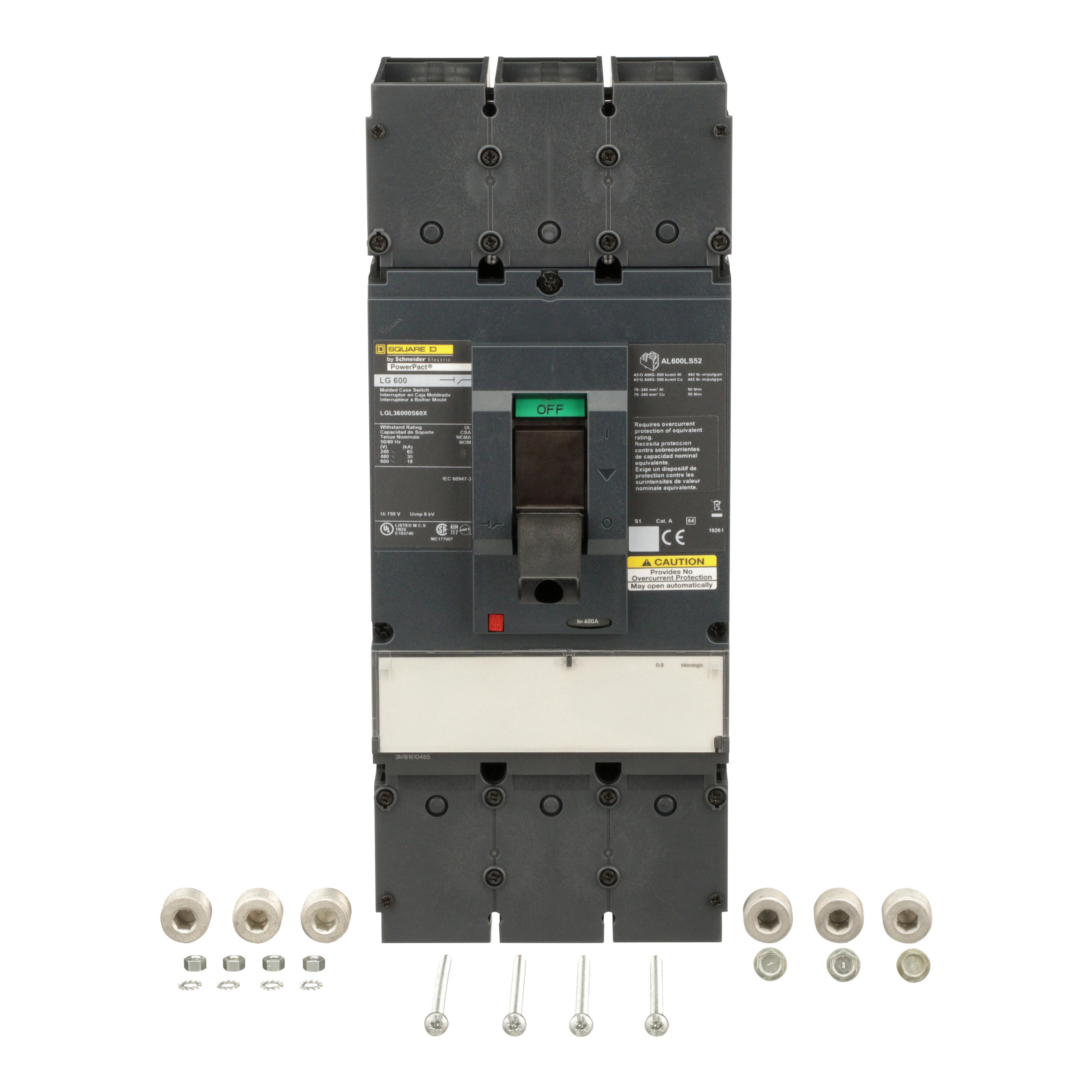 Square D™ LGL36000S60X Molded Case Circuit Breakers