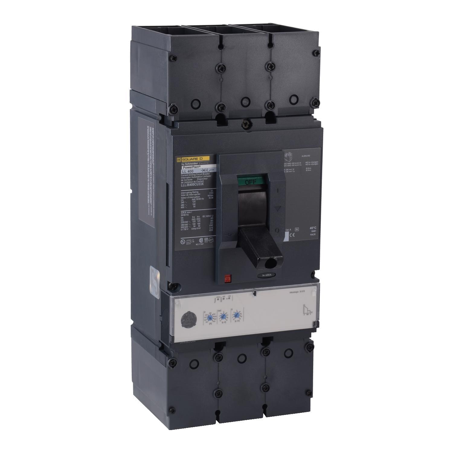 Square D™ LLL36400CU33X Molded Case Circuit Breakers