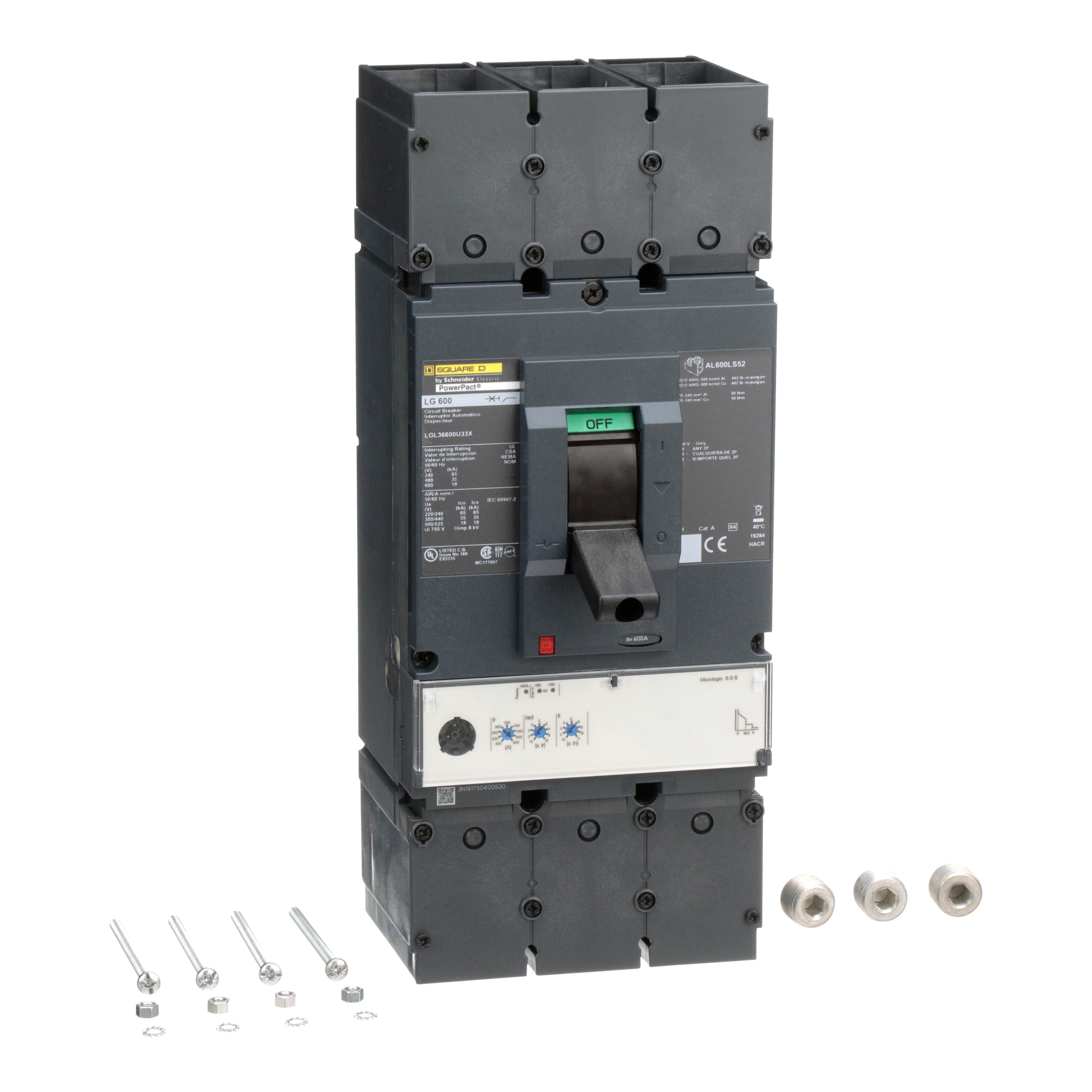 Square D™ LGL36600U33X Molded Case Circuit Breakers