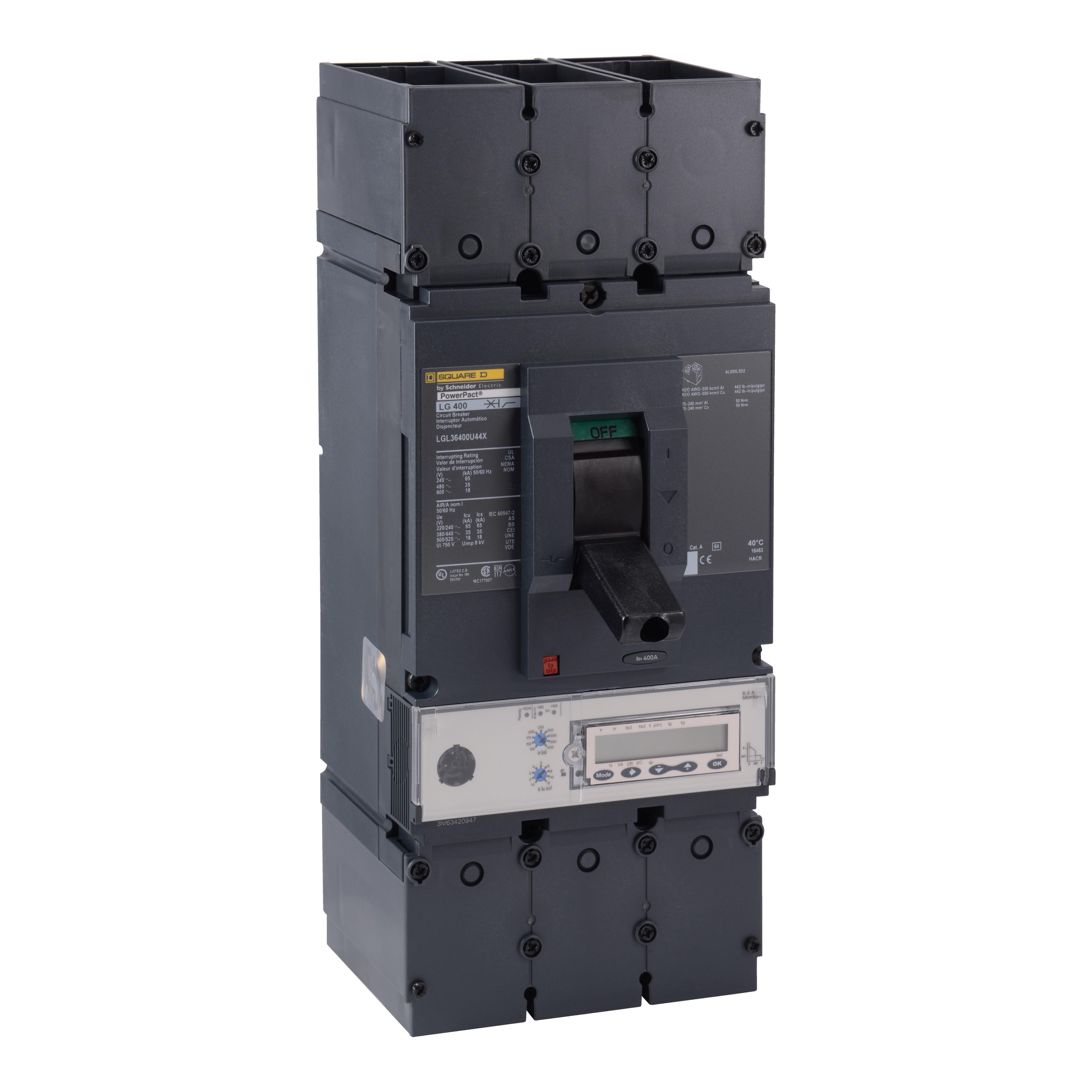 Square D™ LGL36400U44X Molded Case Circuit Breakers