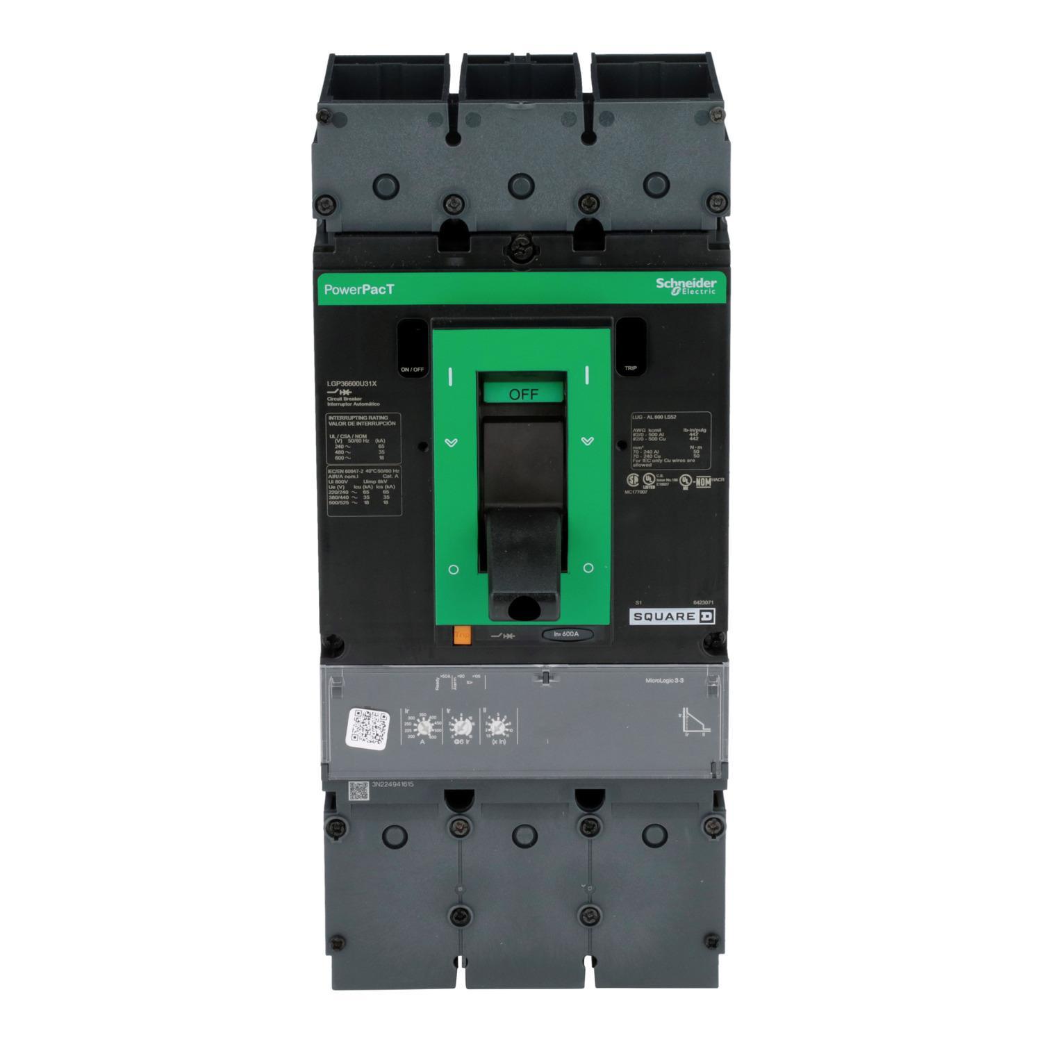 Square D™ LGP36600U31X Molded Case Circuit Breakers