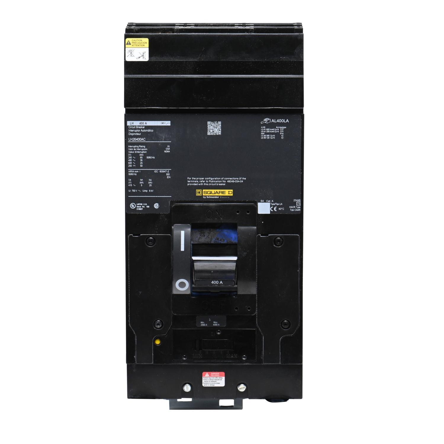 Square D™ LH26400AC Molded Case Circuit Breakers