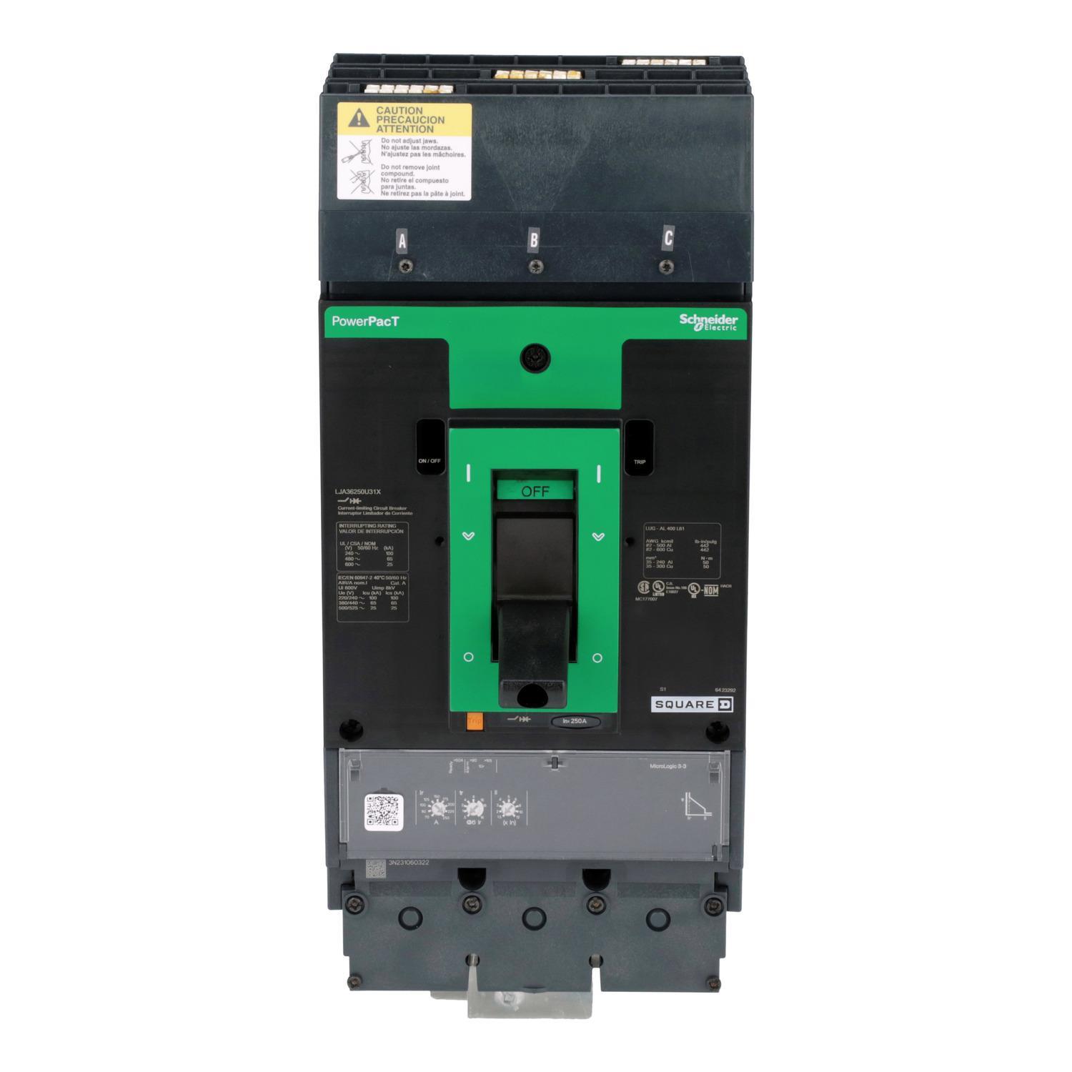 Square D™ LJA36250U31X Molded Case Circuit Breakers
