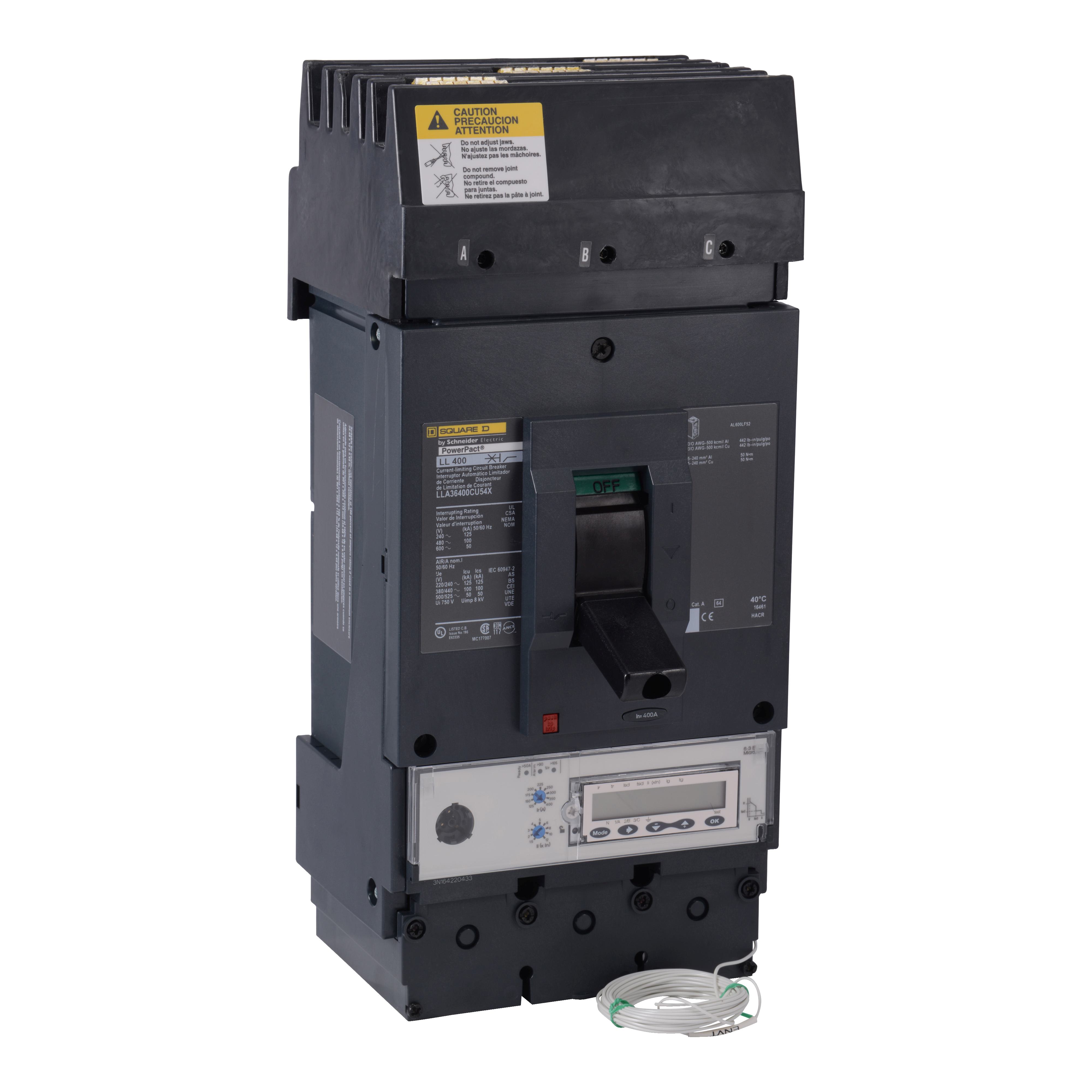 Square D™ LGA36400CU54X Molded Case Circuit Breakers