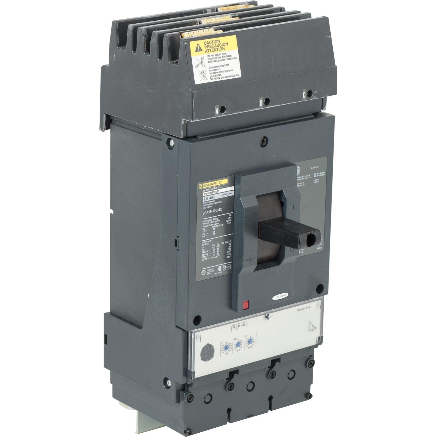 Square D™ LGA34400WU33X Molded Case Circuit Breakers