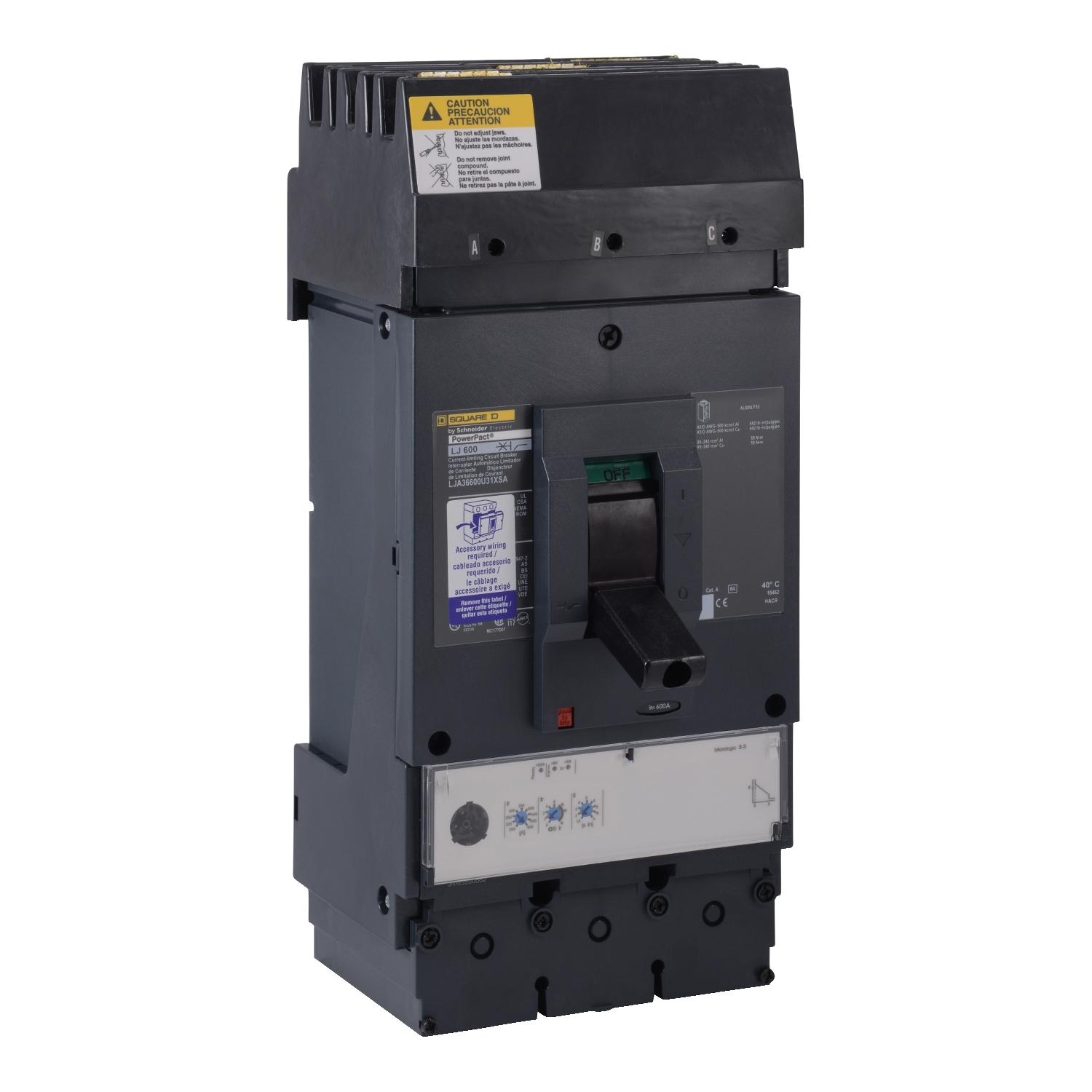 Square D™ LJA36600U31XSA Molded Case Circuit Breakers