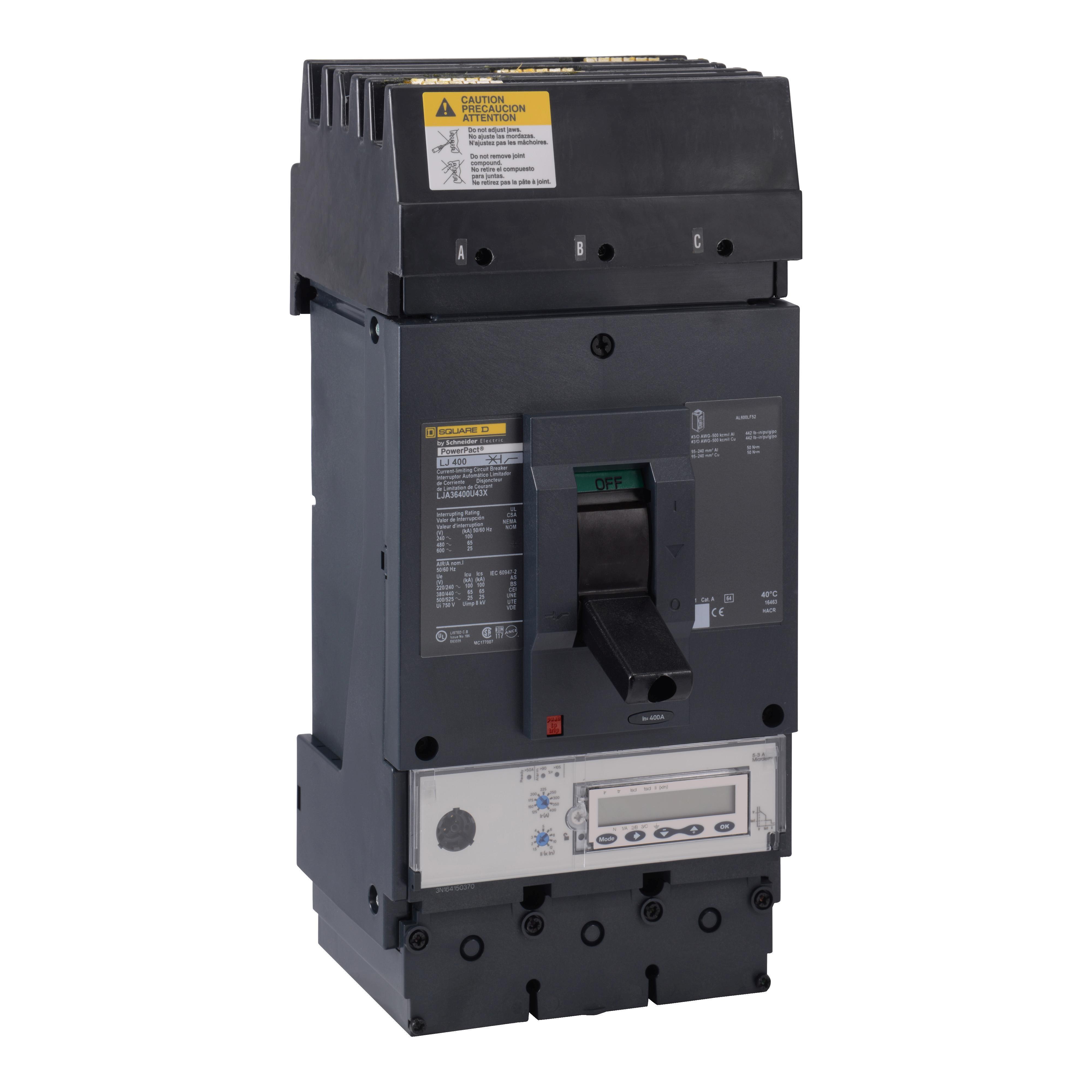 Square D™ LJA36400CU43X Molded Case Circuit Breakers