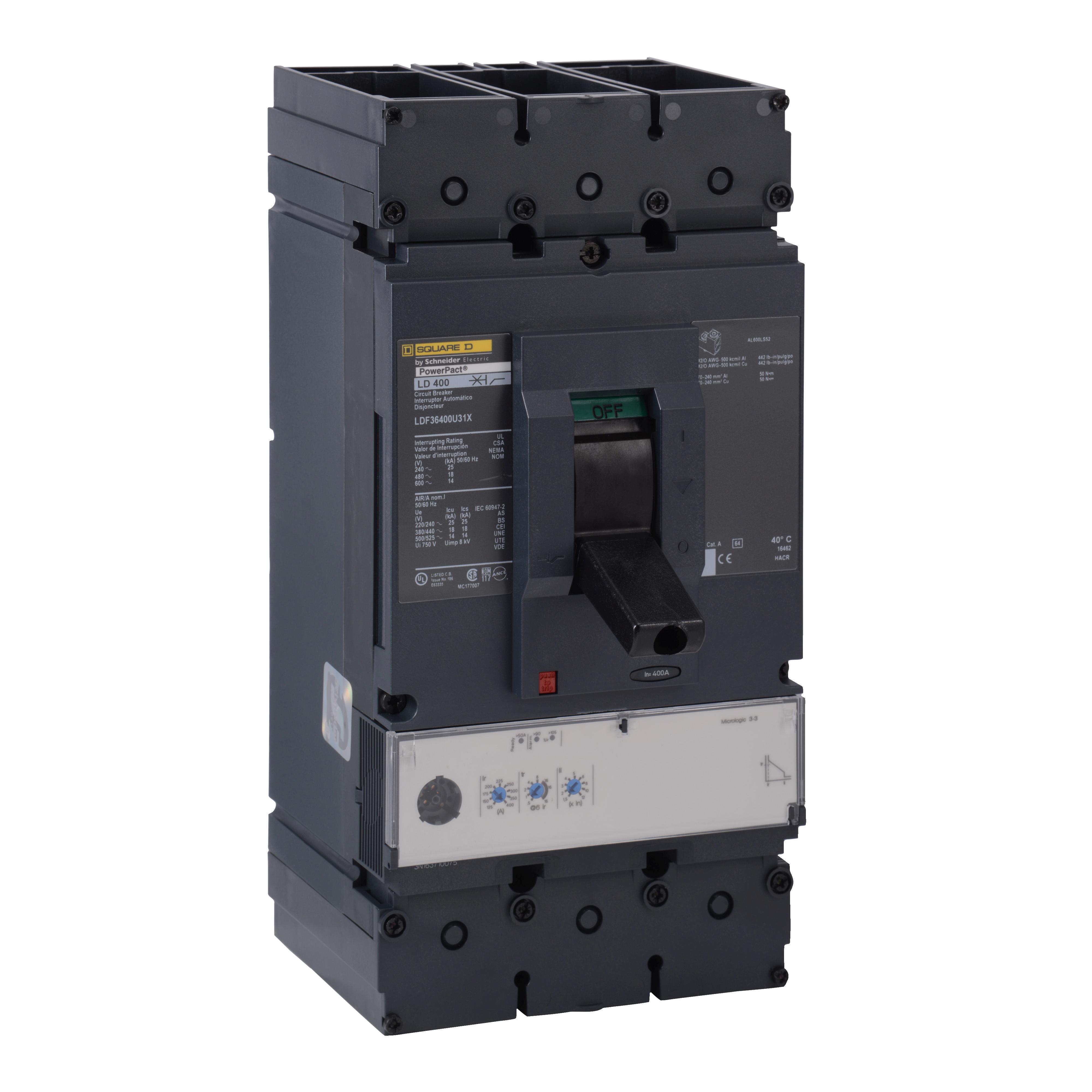 Square D™ LJF36400CU31X Molded Case Circuit Breakers