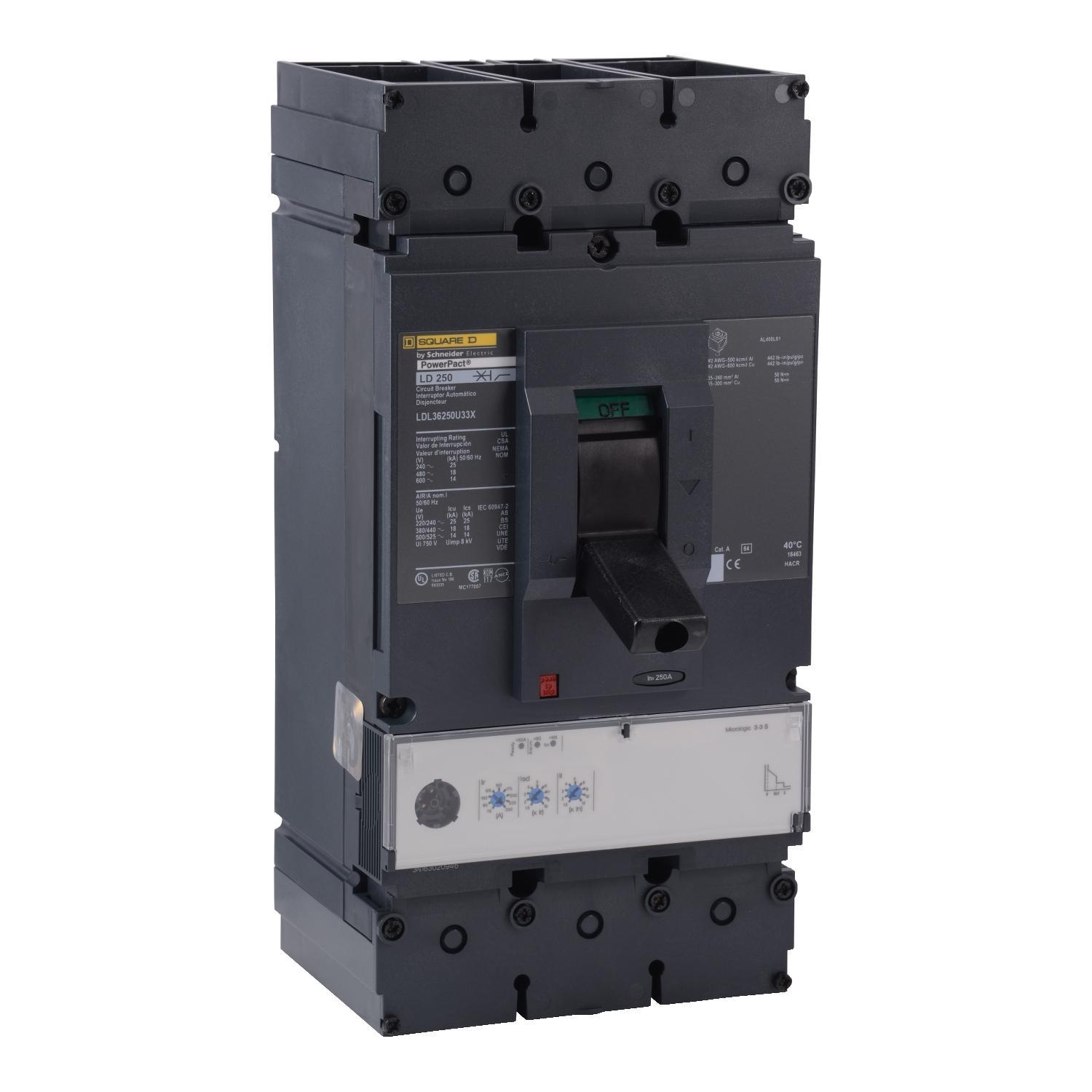 Square D™ LJL36250CU33X Molded Case Circuit Breakers