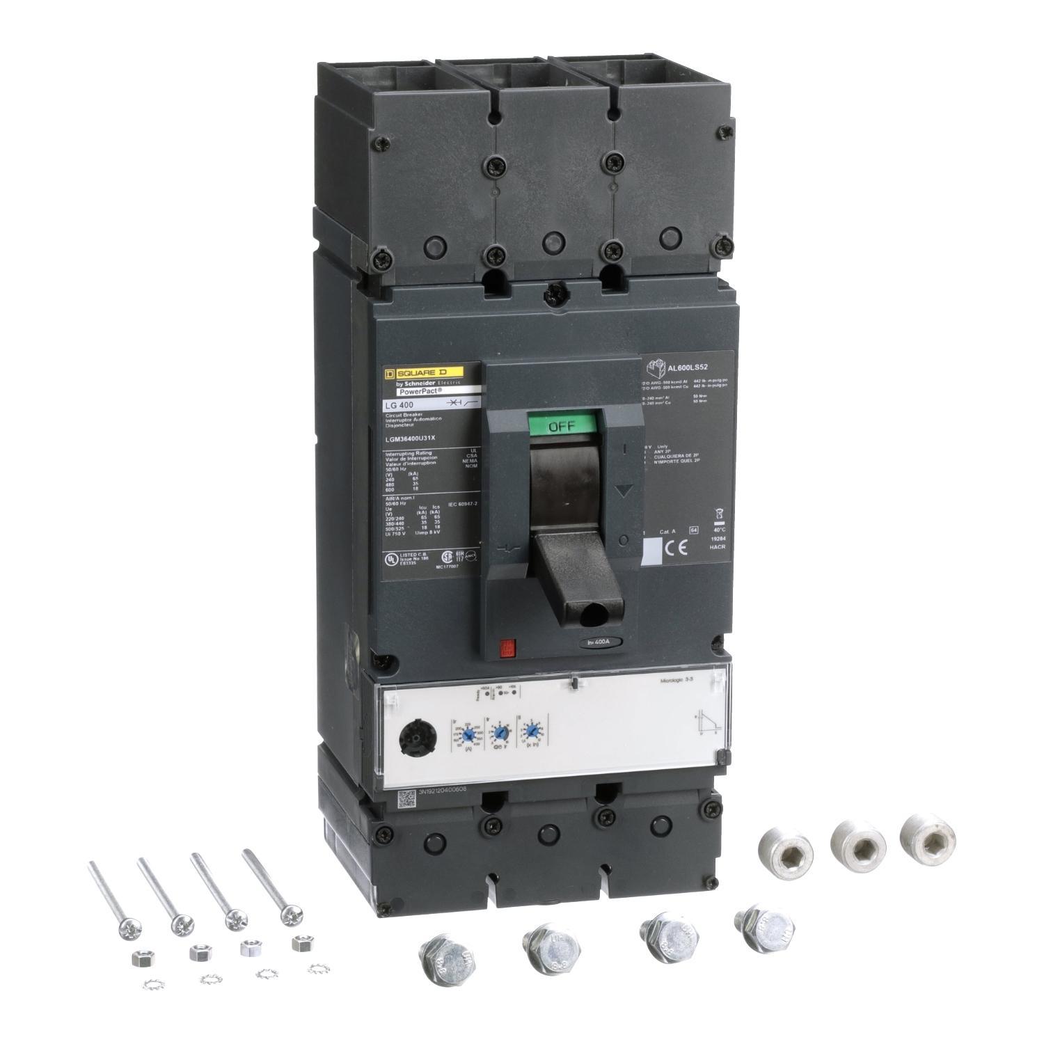 Square D™ LGM36250CU31X Molded Case Circuit Breakers