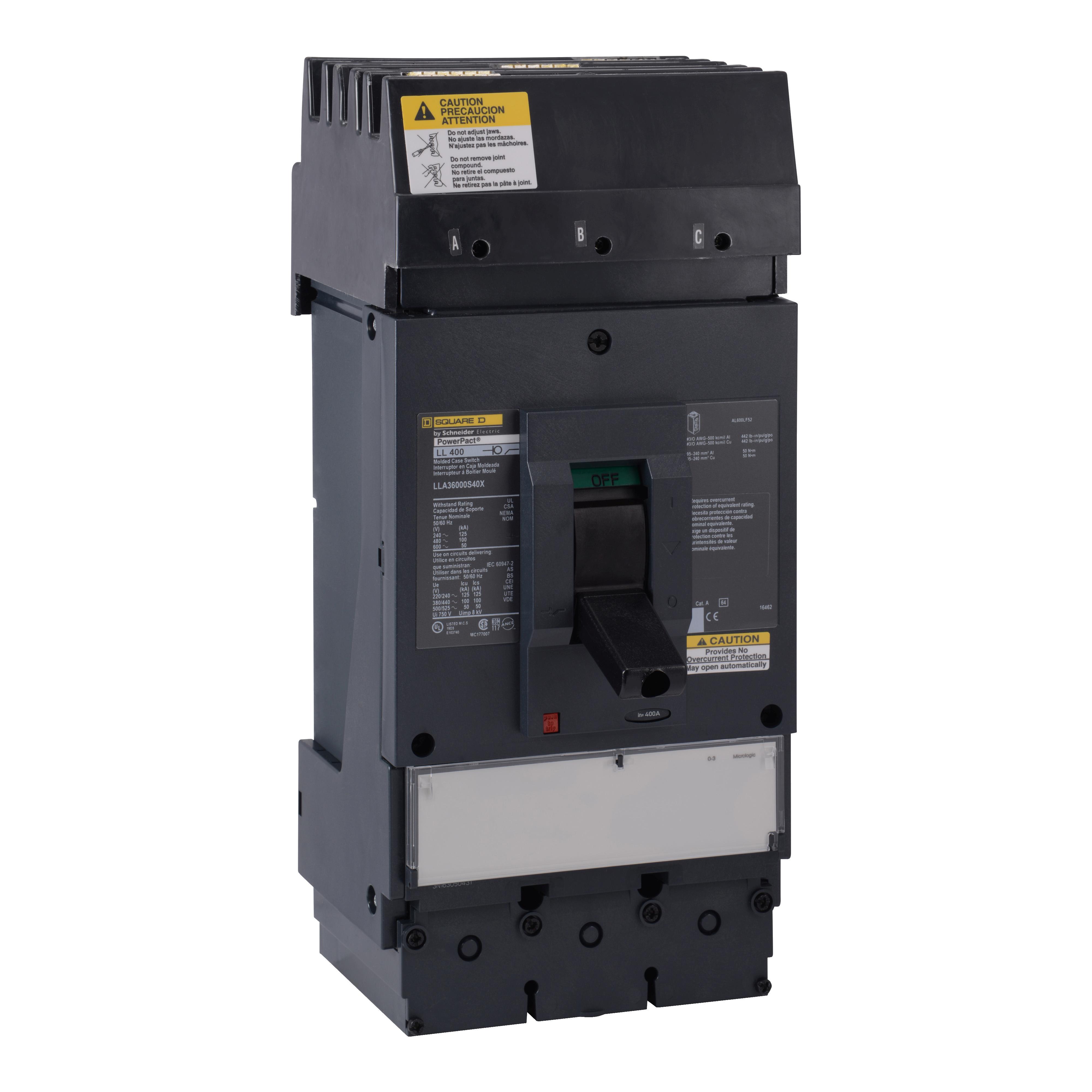 Square D™ LLA36000S40X Molded Case Circuit Breakers