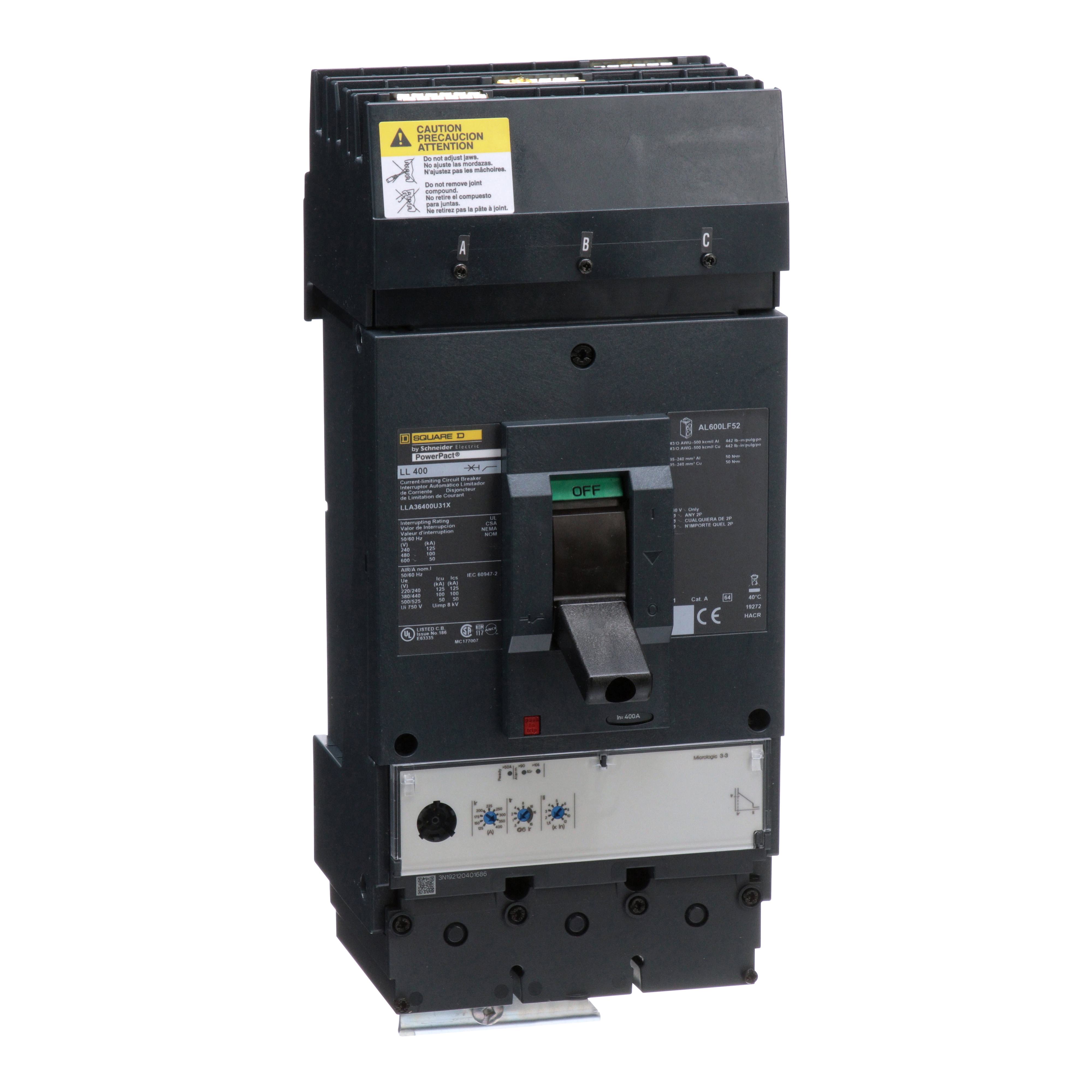 Square D™ LLA36400U31X Molded Case Circuit Breakers