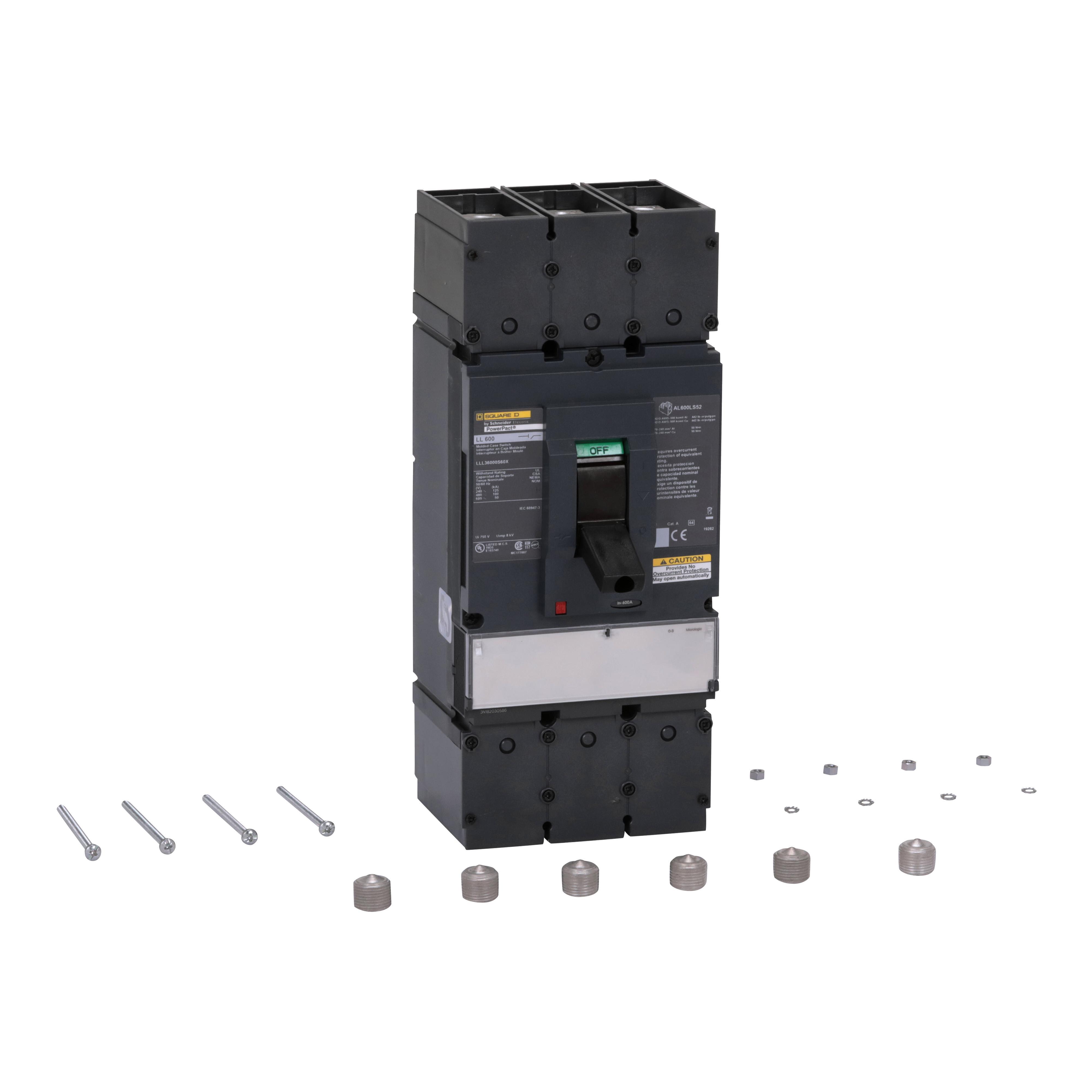 Square D™ LLL36000S60X Molded Case Circuit Breakers