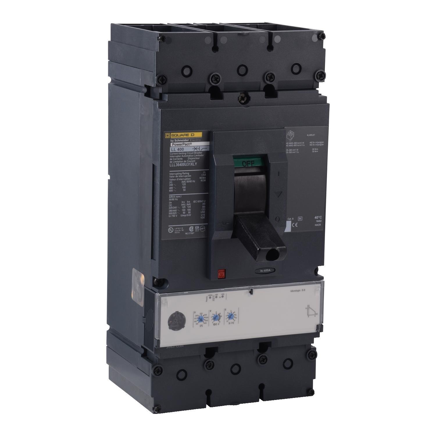 Square D™ LLL36400U31XLY Molded Case Circuit Breakers