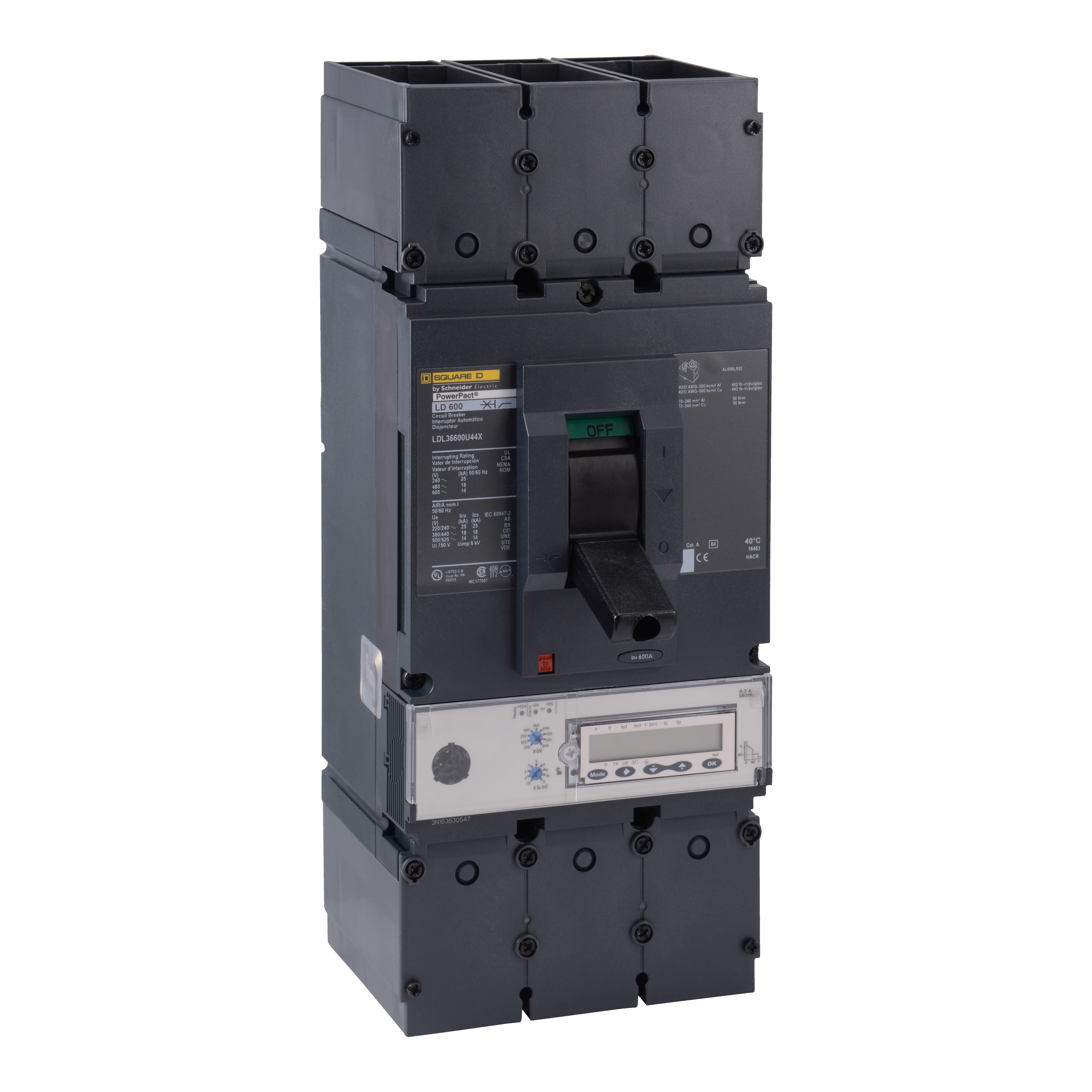 Square D™ LDL36600U44X Molded Case Circuit Breakers