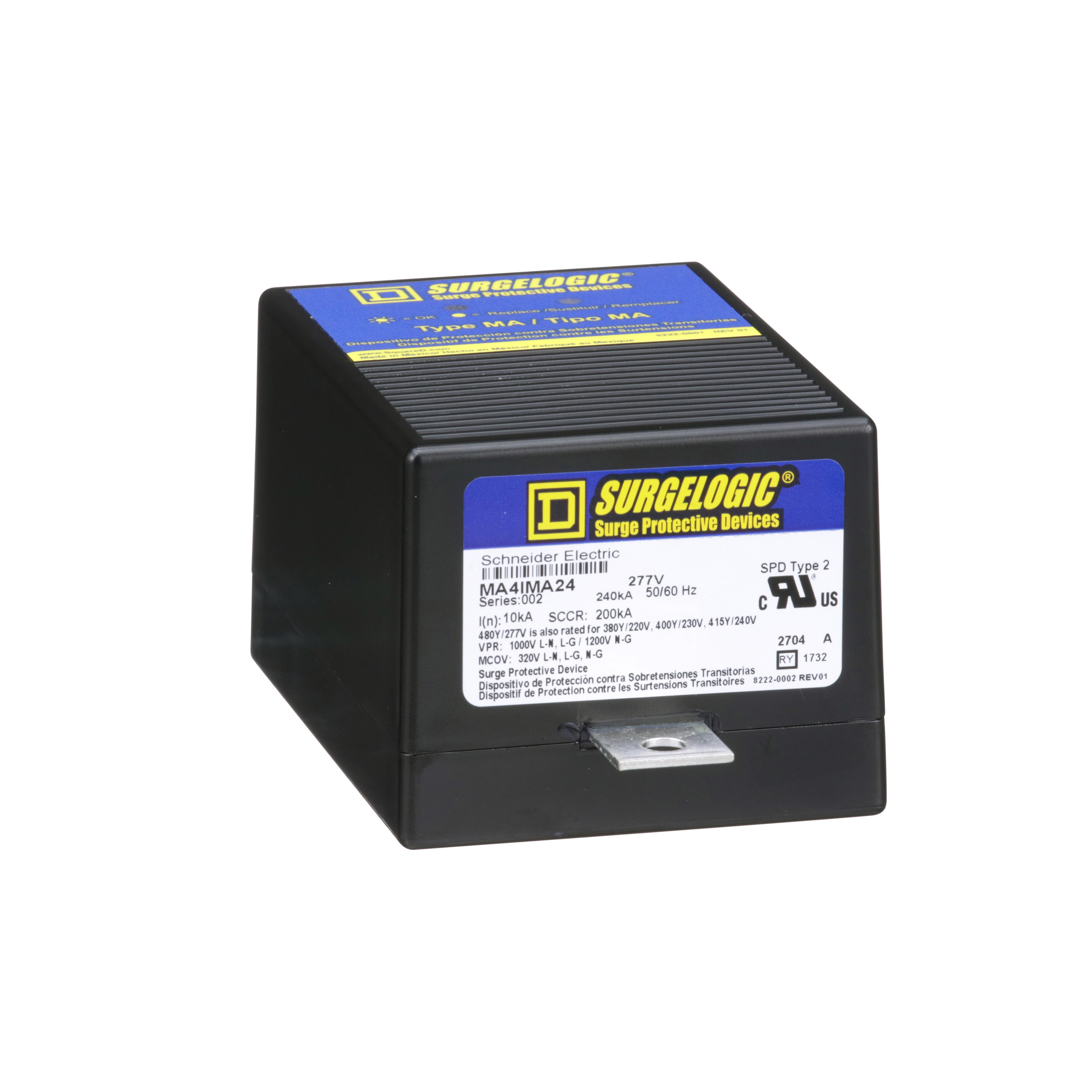 Square D™ Surgelogic™ MA4IMA24 IMA SPD Type 2 Surge Protection Module, 480Y/277 V AC, 47 to 63 Hz, 200 kA SCCR, 3 Phase