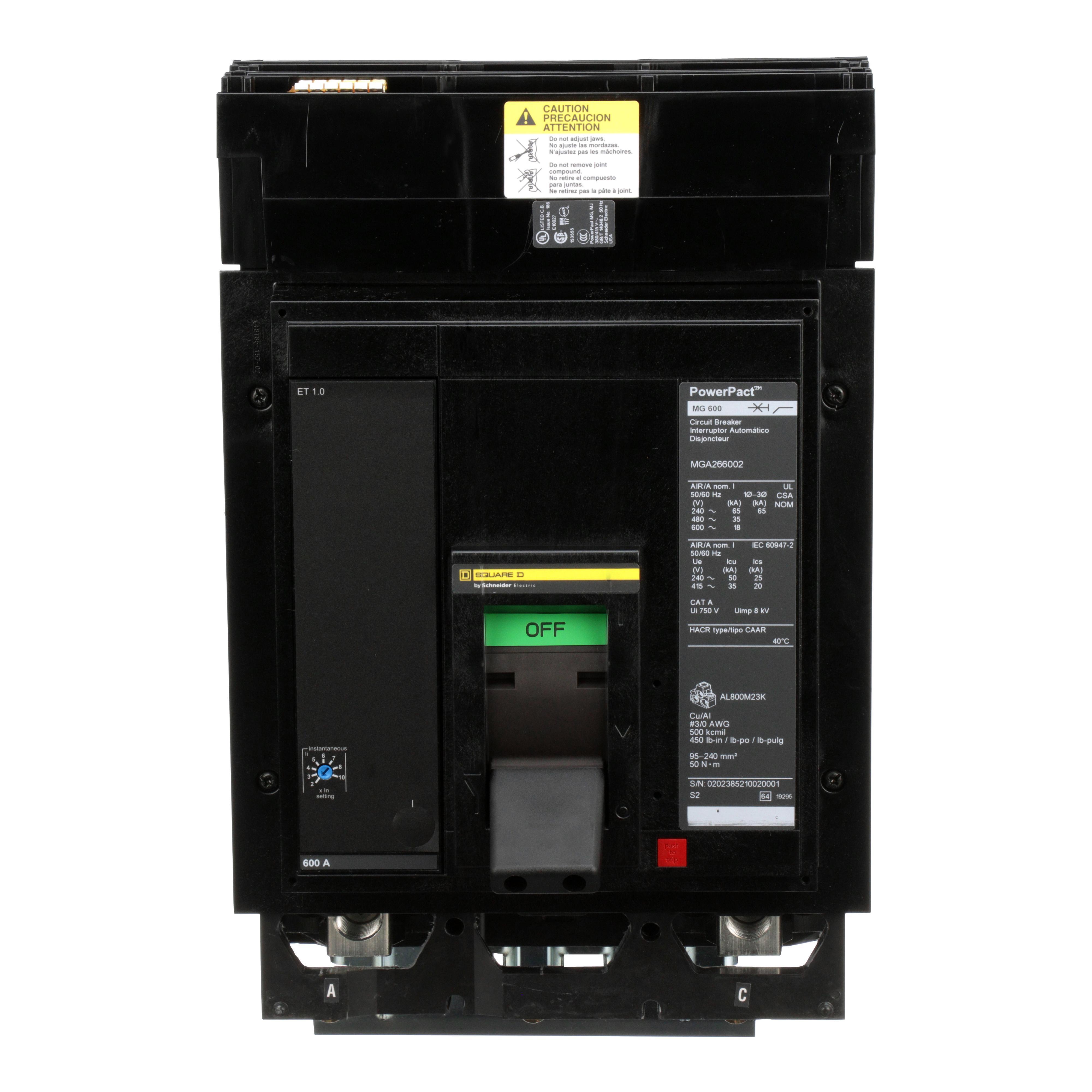 Square D™ MGA266002 Molded Case Circuit Breakers