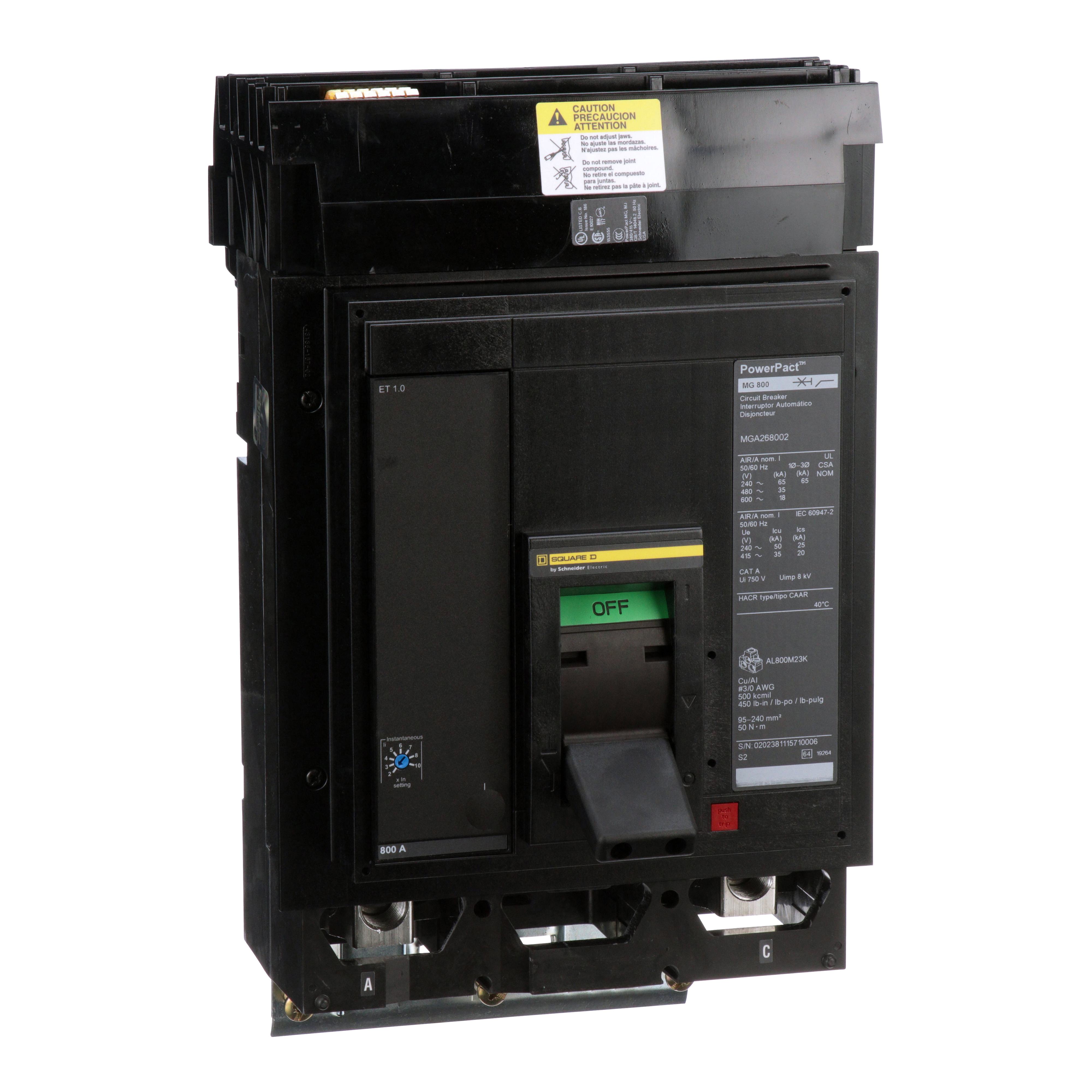 Square D™ MGA268002 Molded Case Circuit Breakers