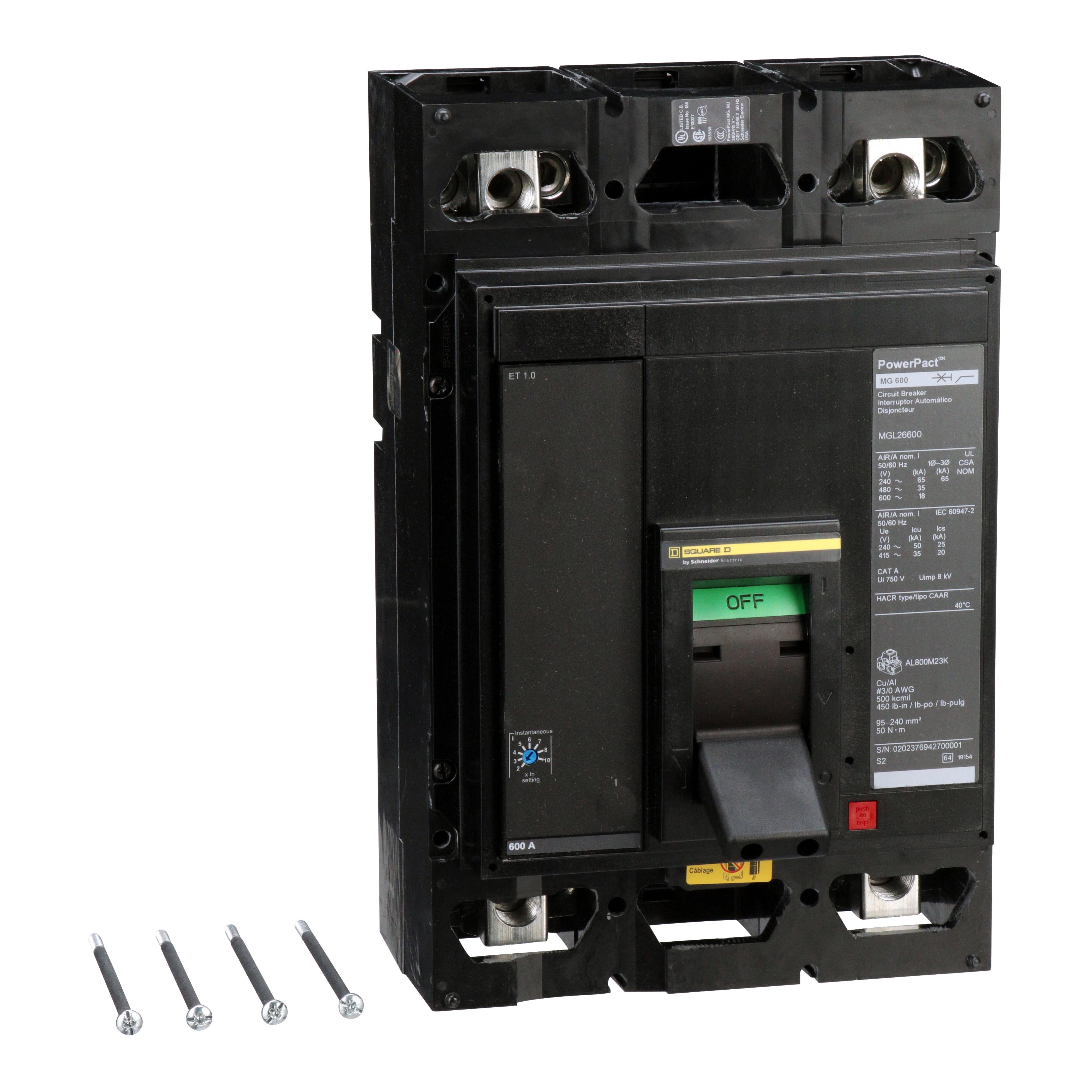 Square D™ MGL26600 Molded Case Circuit Breakers
