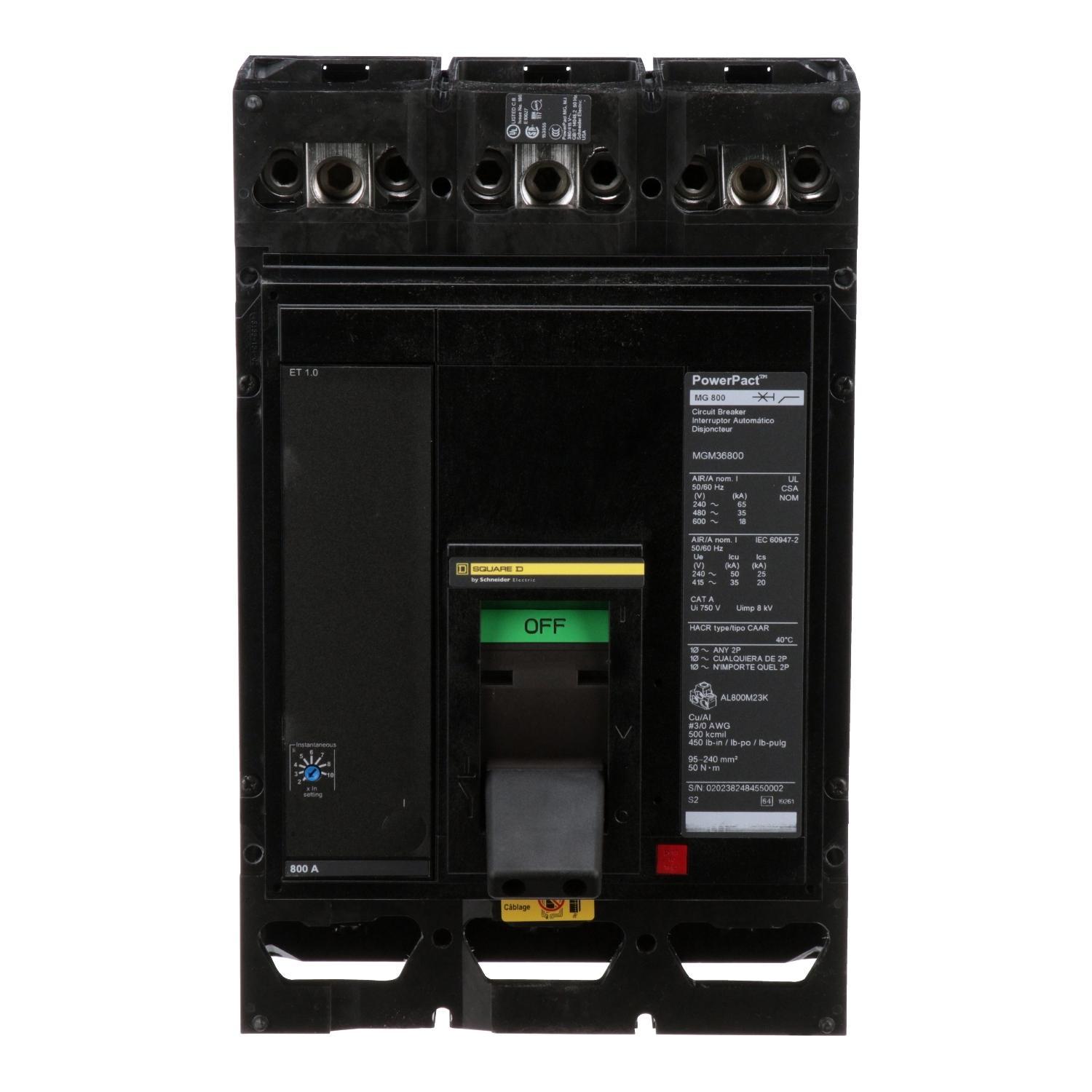 Square D™ MGM36800 Molded Case Circuit Breakers