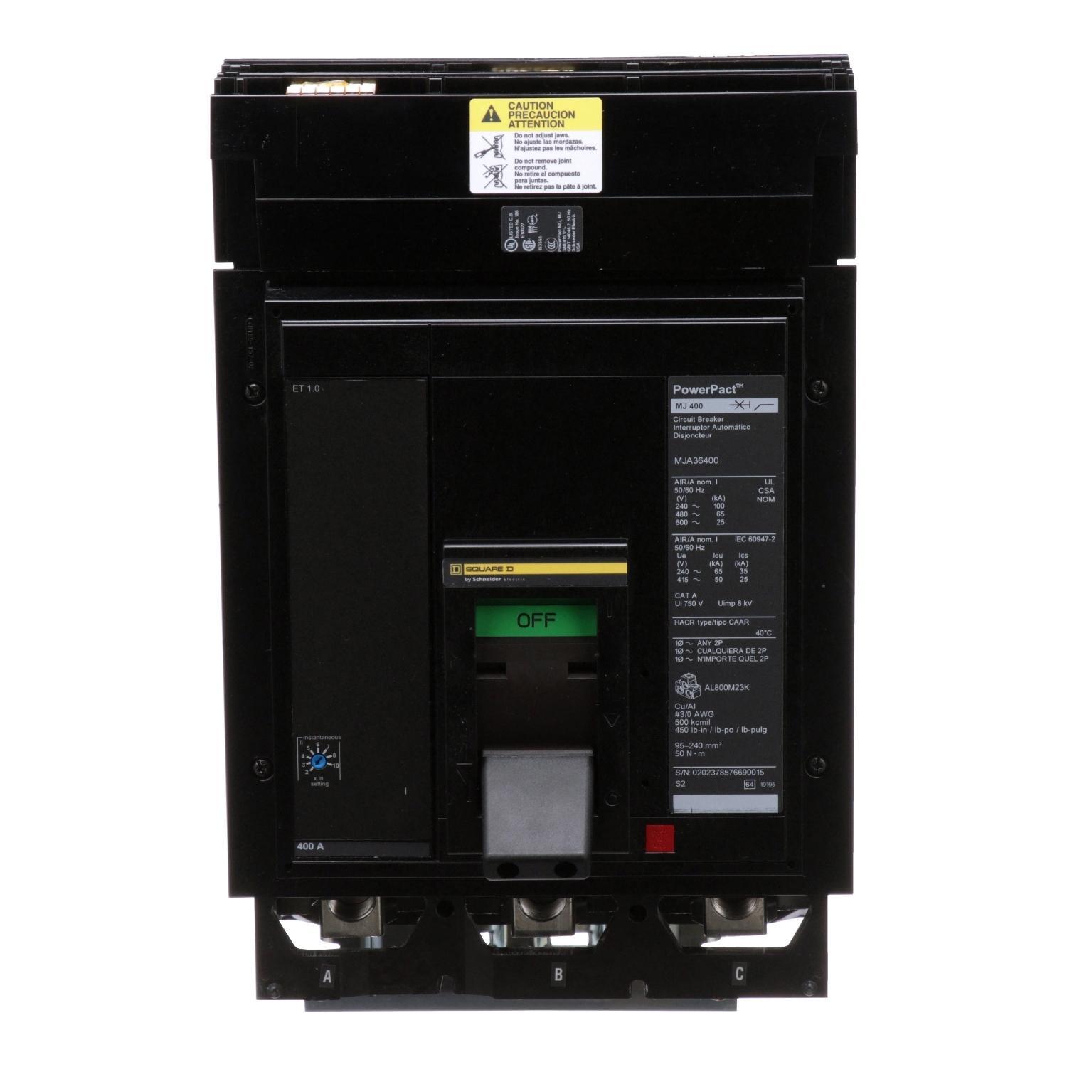 Square D™ MJA36400 Molded Case Circuit Breakers