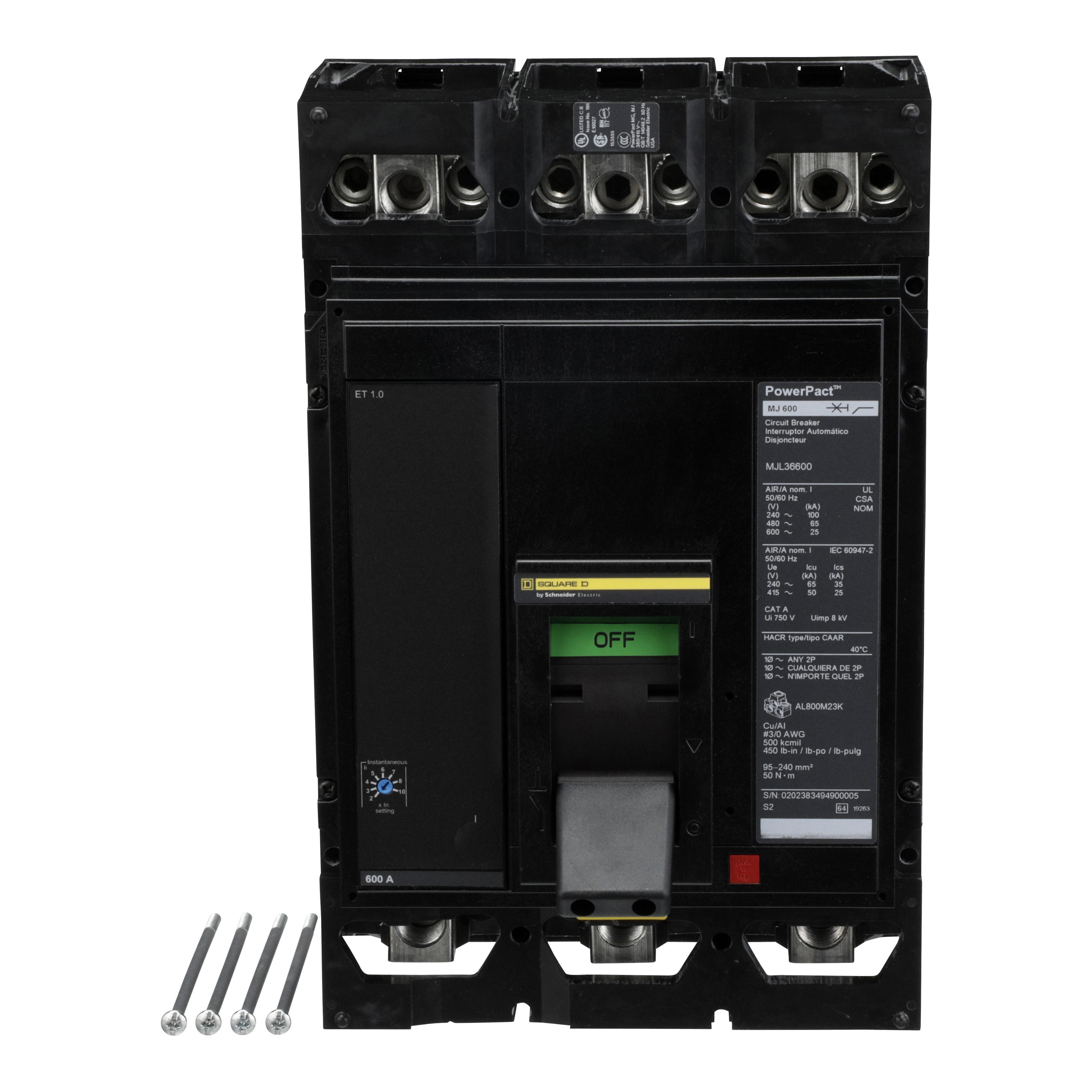 Square D™ MJL36600 Molded Case Circuit Breakers