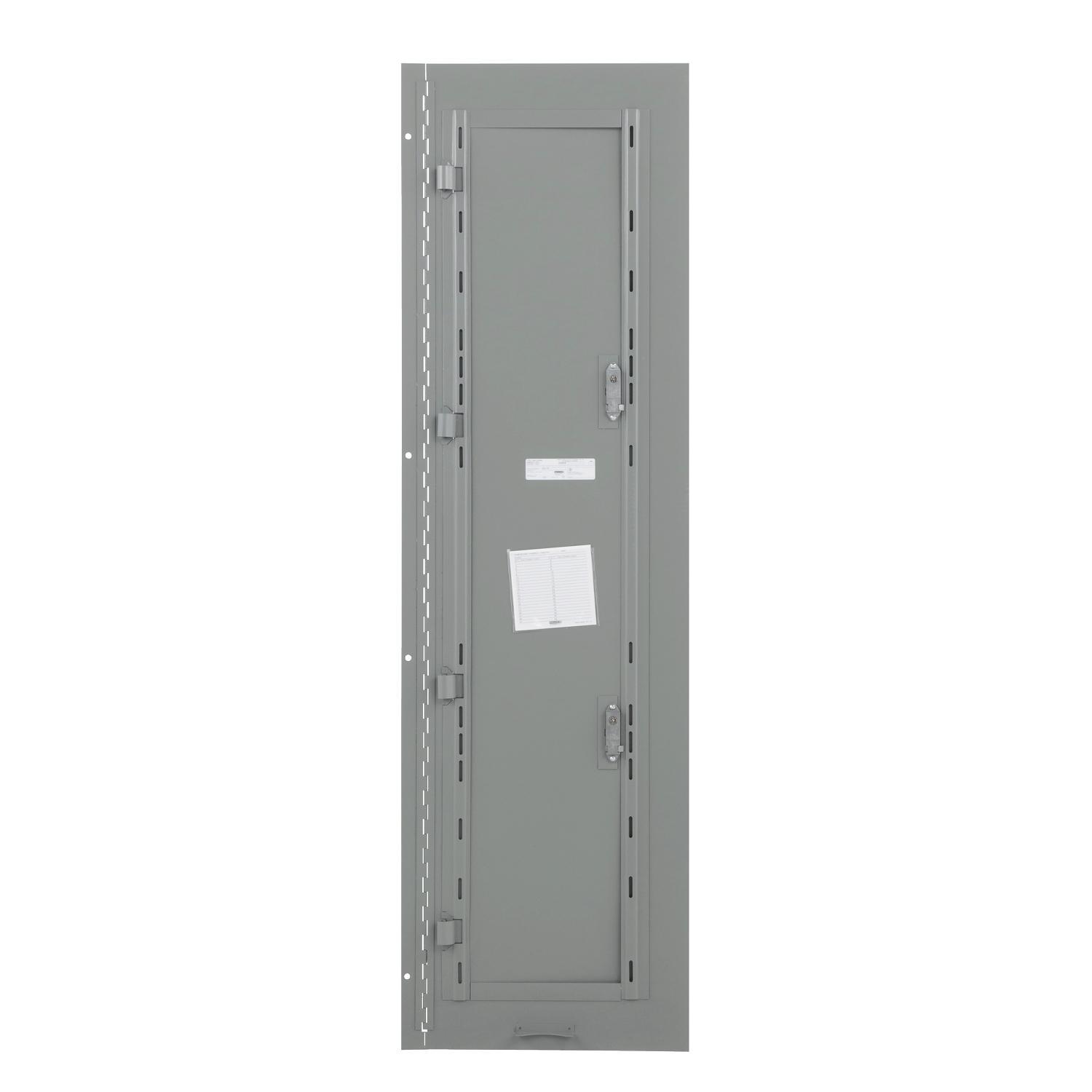 Square D™ NC62SHR Hinged Trim Front, 62 in L x 20 in W, For Use With NQ/NF Series Main Circuit Breaker Panelboard, Steel, Surface Mount
