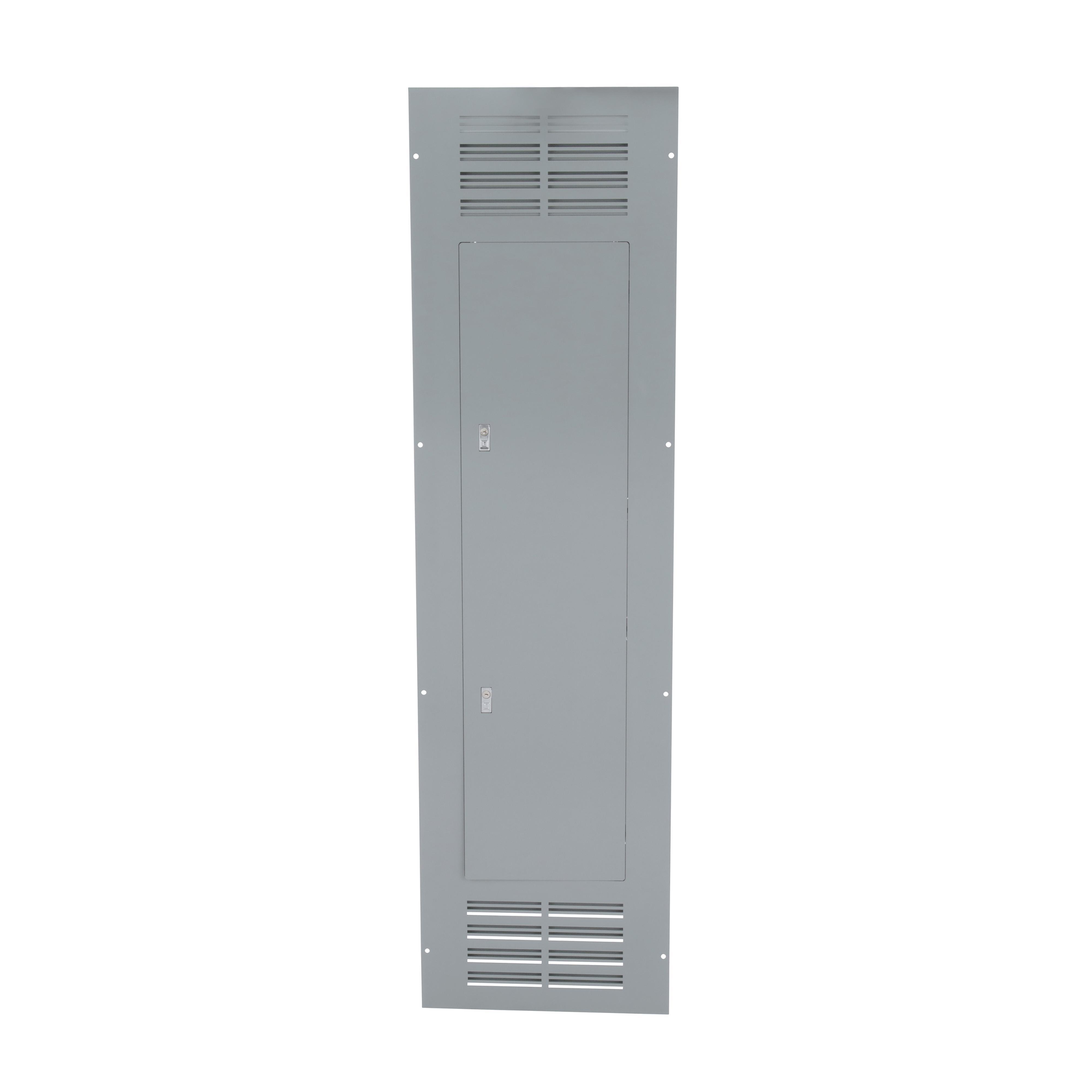 Square D™ NC74VS Ventilated Cover/Trim Kit, 74 in L x 20 in W, For Use With Mono Flat™ NQ/NF Series 400 A Merchandised Main Breaker Panelboard, Surface Mount