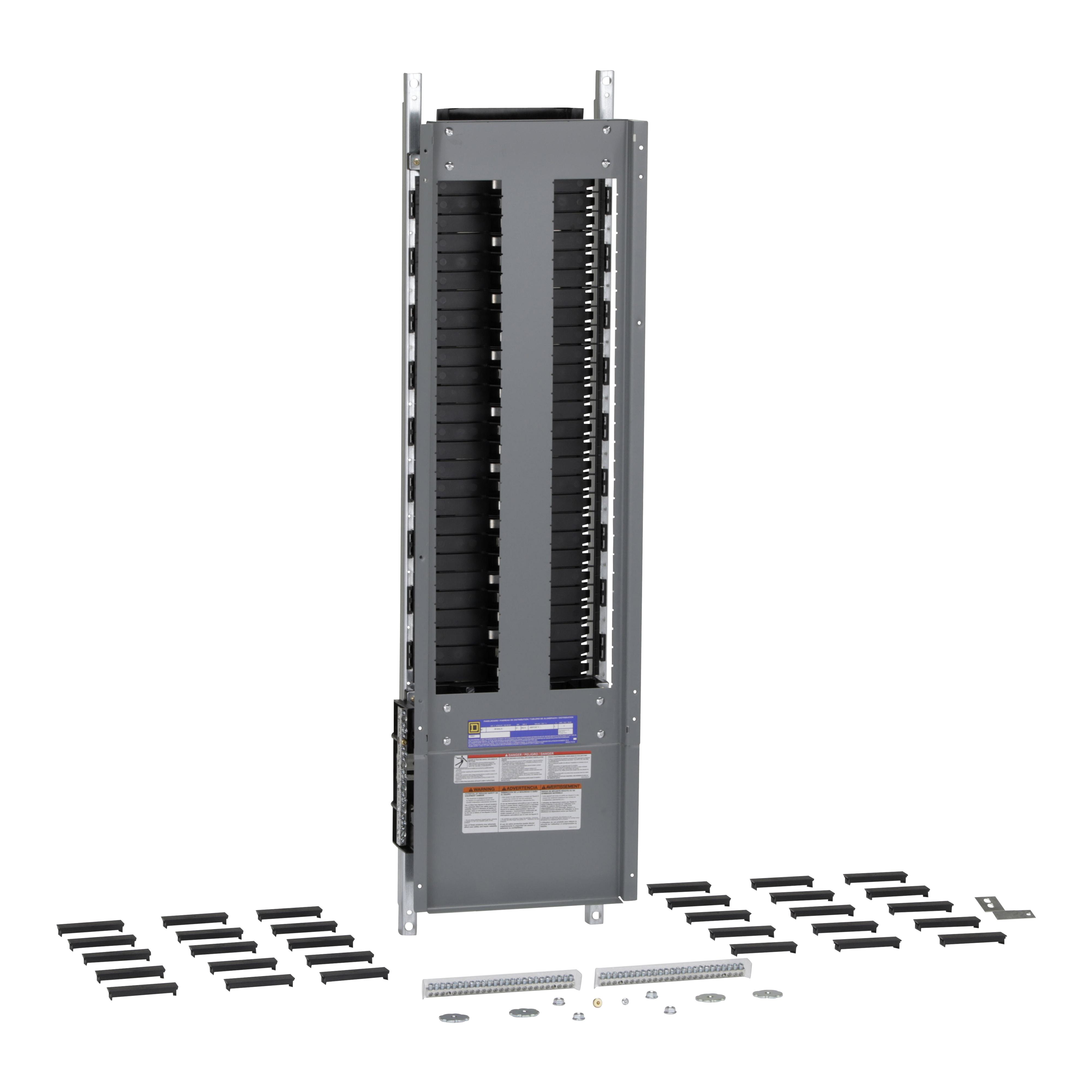 Square D™ NF454L2C Panelboard Interior, 480Y/277 VAC, 600Y/347 VAC, 250 A, 54 Spaces