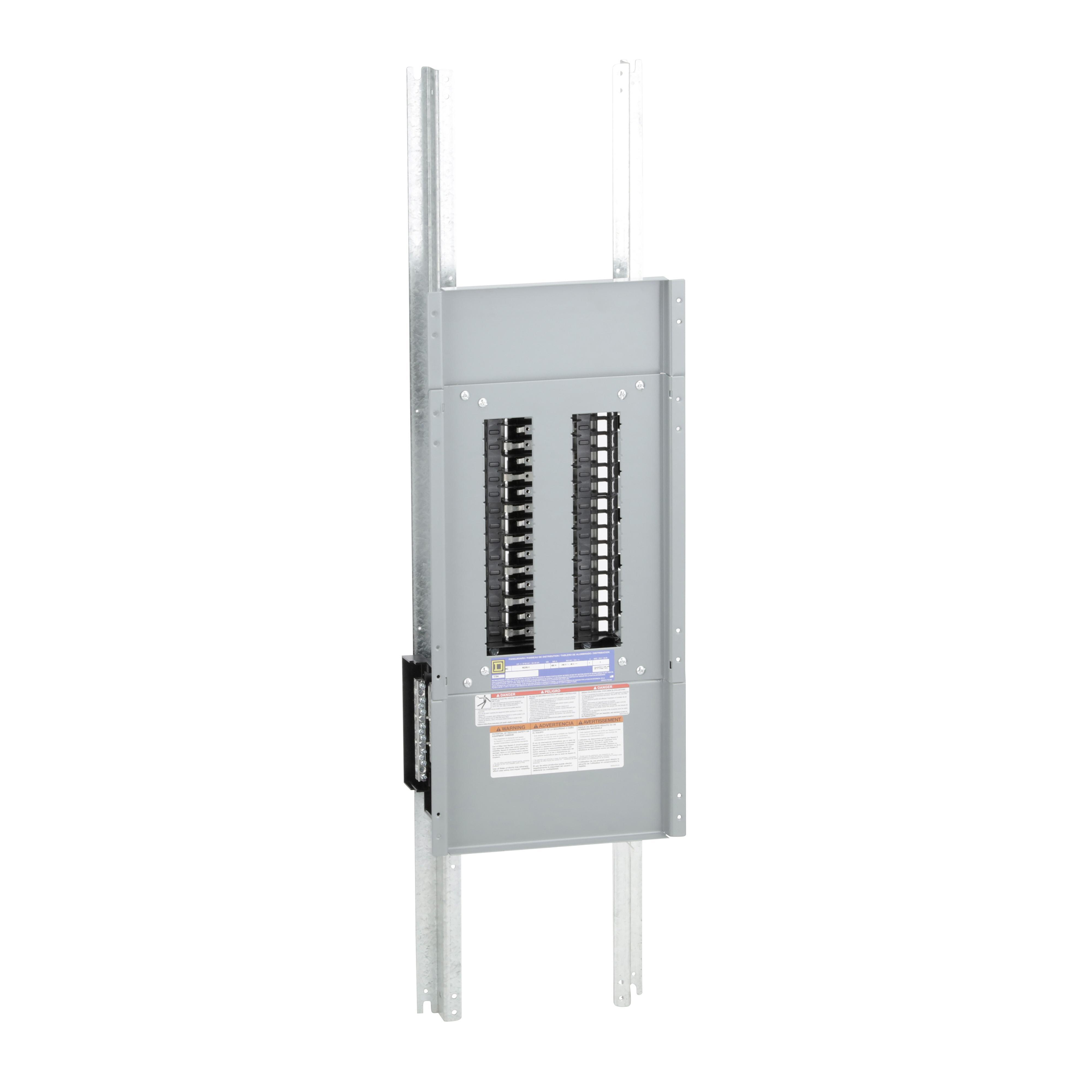 Square D™ NQ30L4 1-Phase Panelboard Interior, 240 V AC/48 V DC, 400 A, 30 Spaces