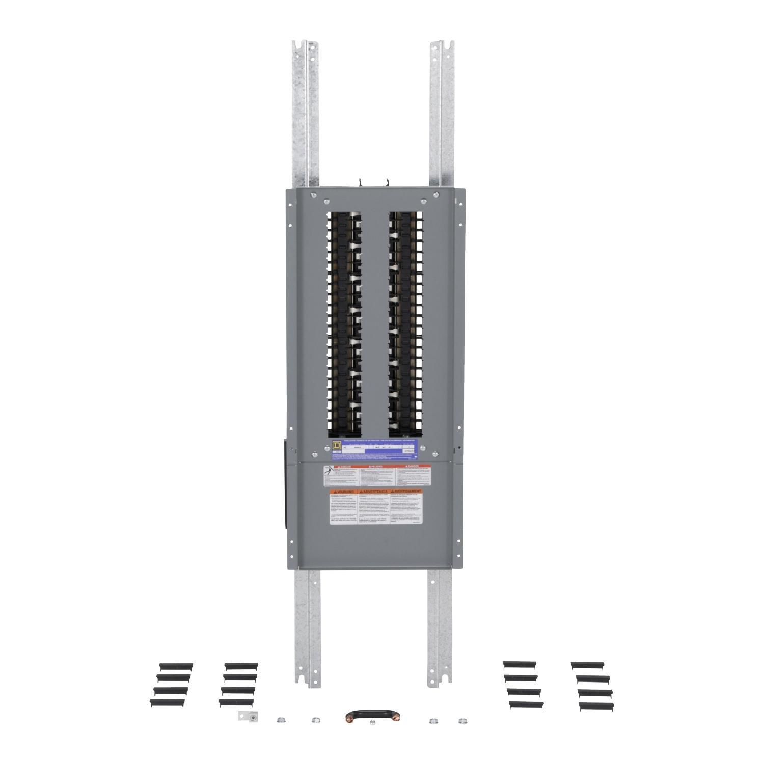 Square D™ NQ442L6C NQ Series 3-Phase Panelboard Interior, 240 V AC/48 V DC, 600 A, 42 Spaces, 100000 A SCCR