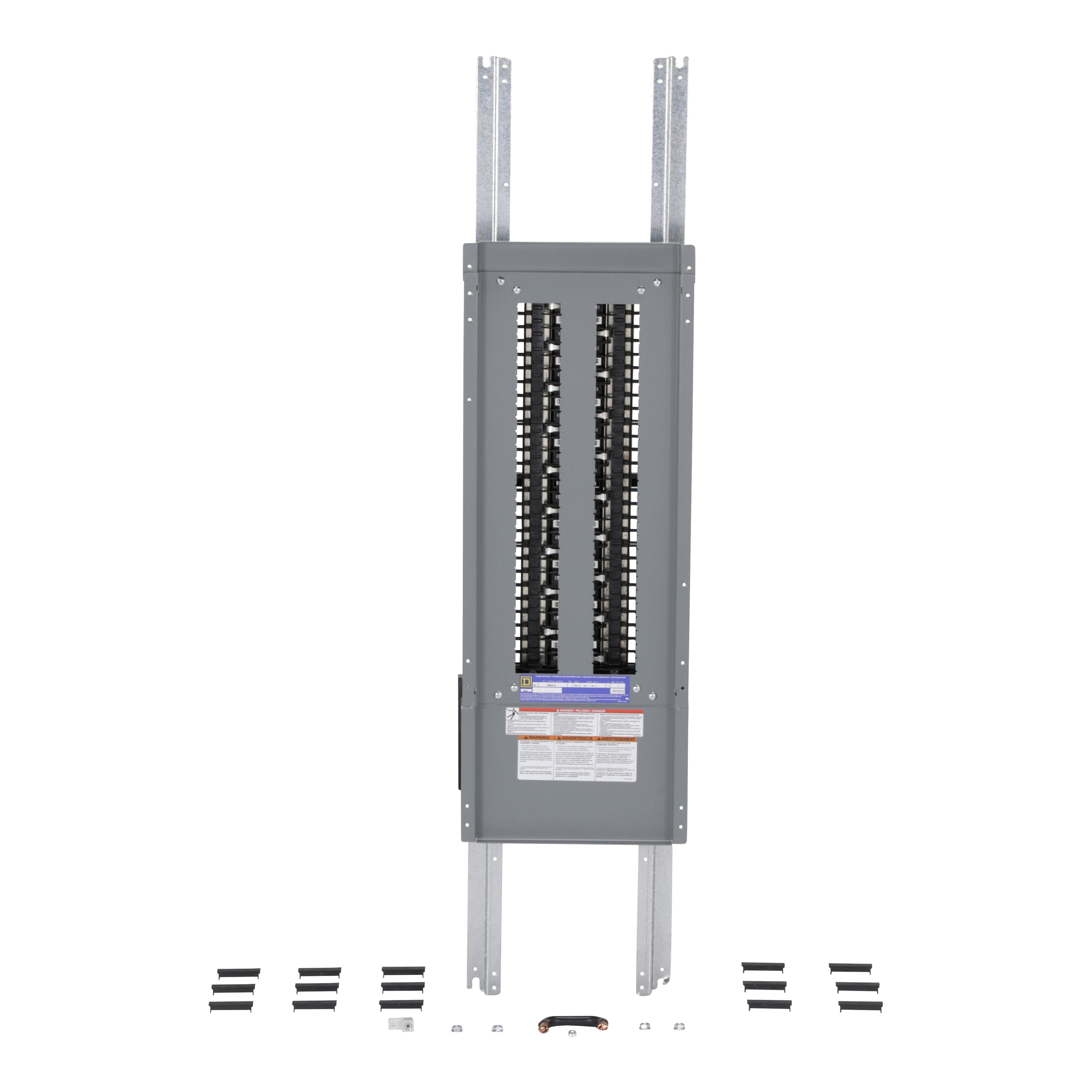 Square D™ NQ454L4C 3-Phase Panelboard Interior, 240 V AC/48 V DC, 400 A, 54 Spaces