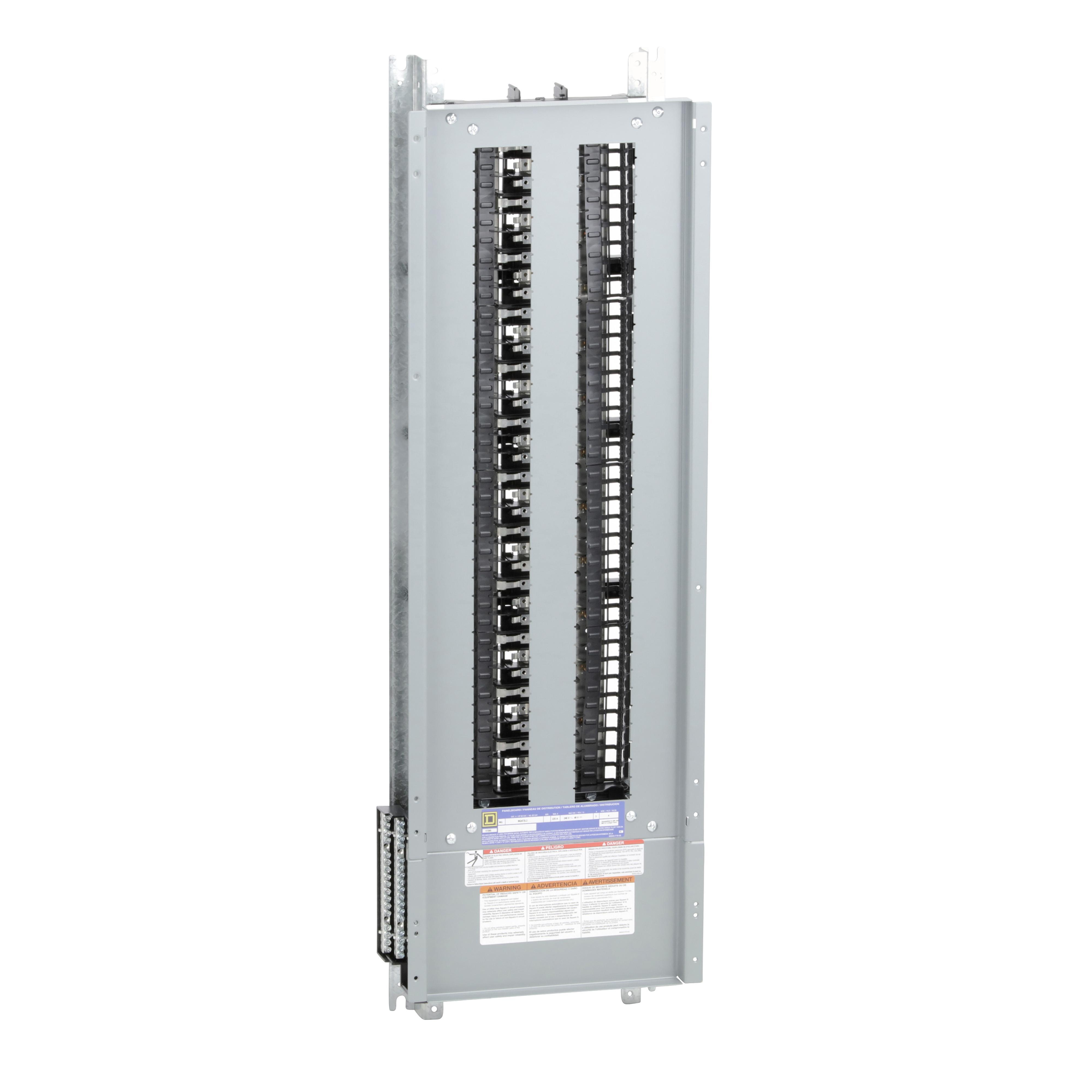 Square D™ NQ472L2 3-Phase Panelboard Interior, 240 VAC, 48 VDC, 225 A, 72 Spaces
