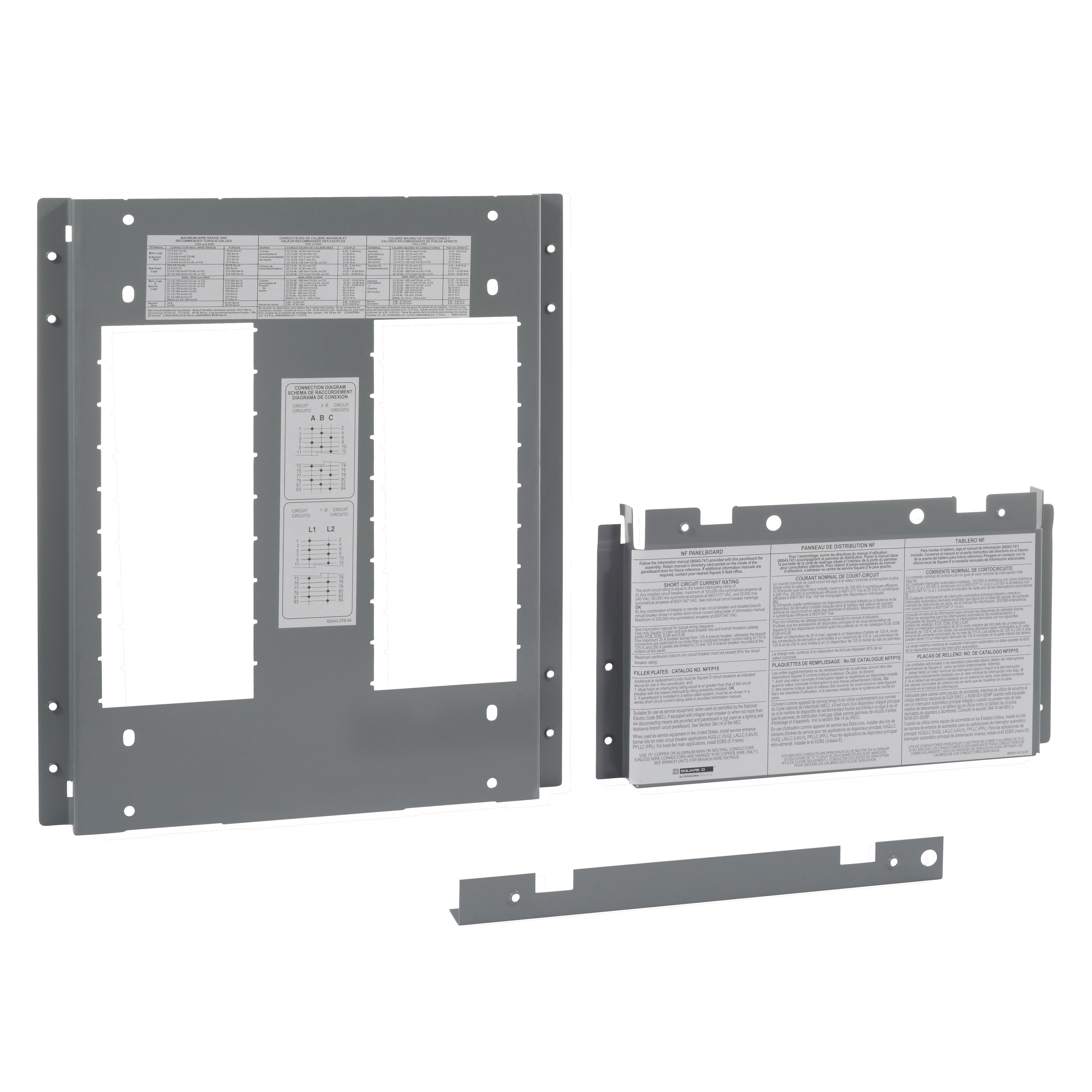 Square D™ NQRPL418L1 NQ Cover plate