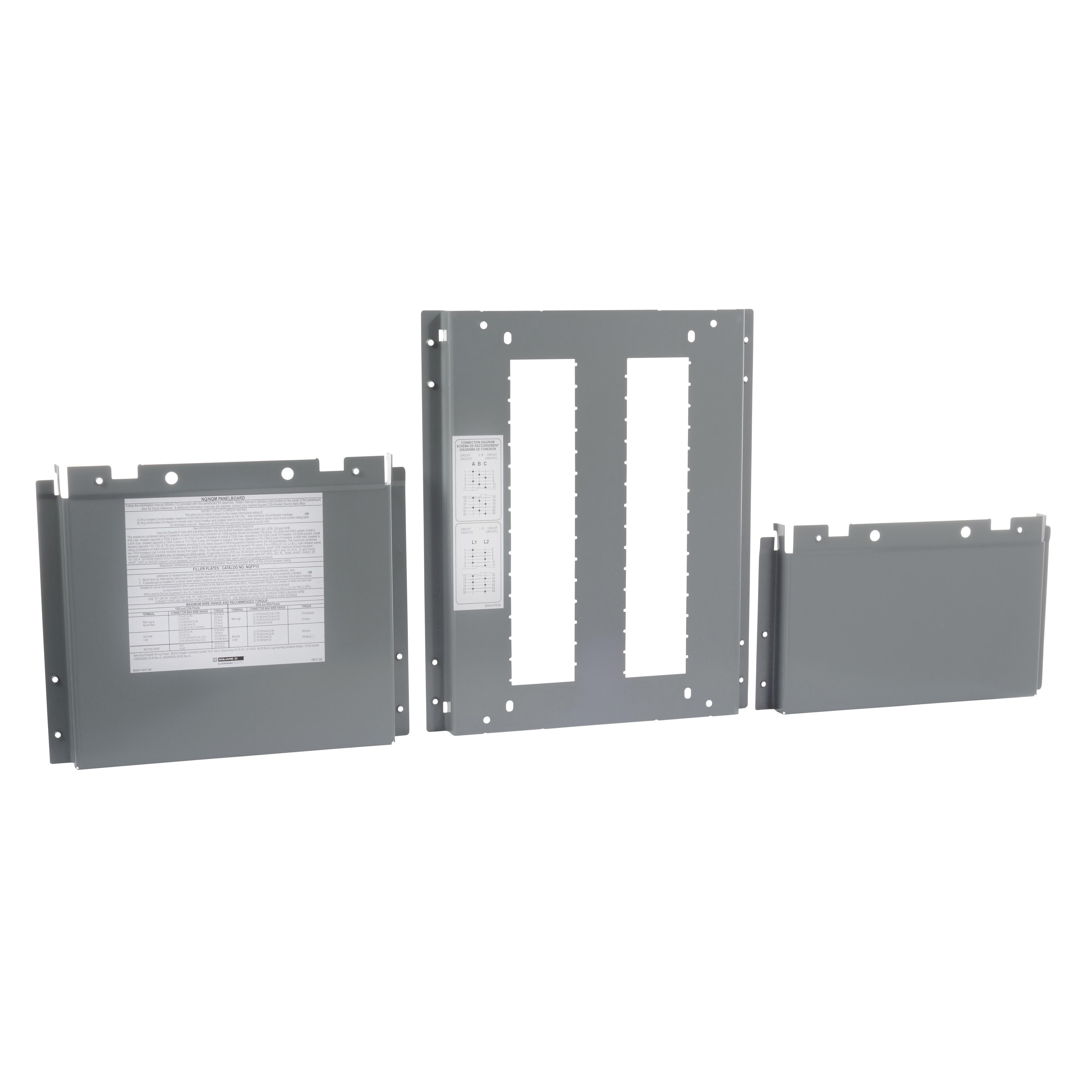 Square D™ NQRPL442L4TFL NQ Cover plate