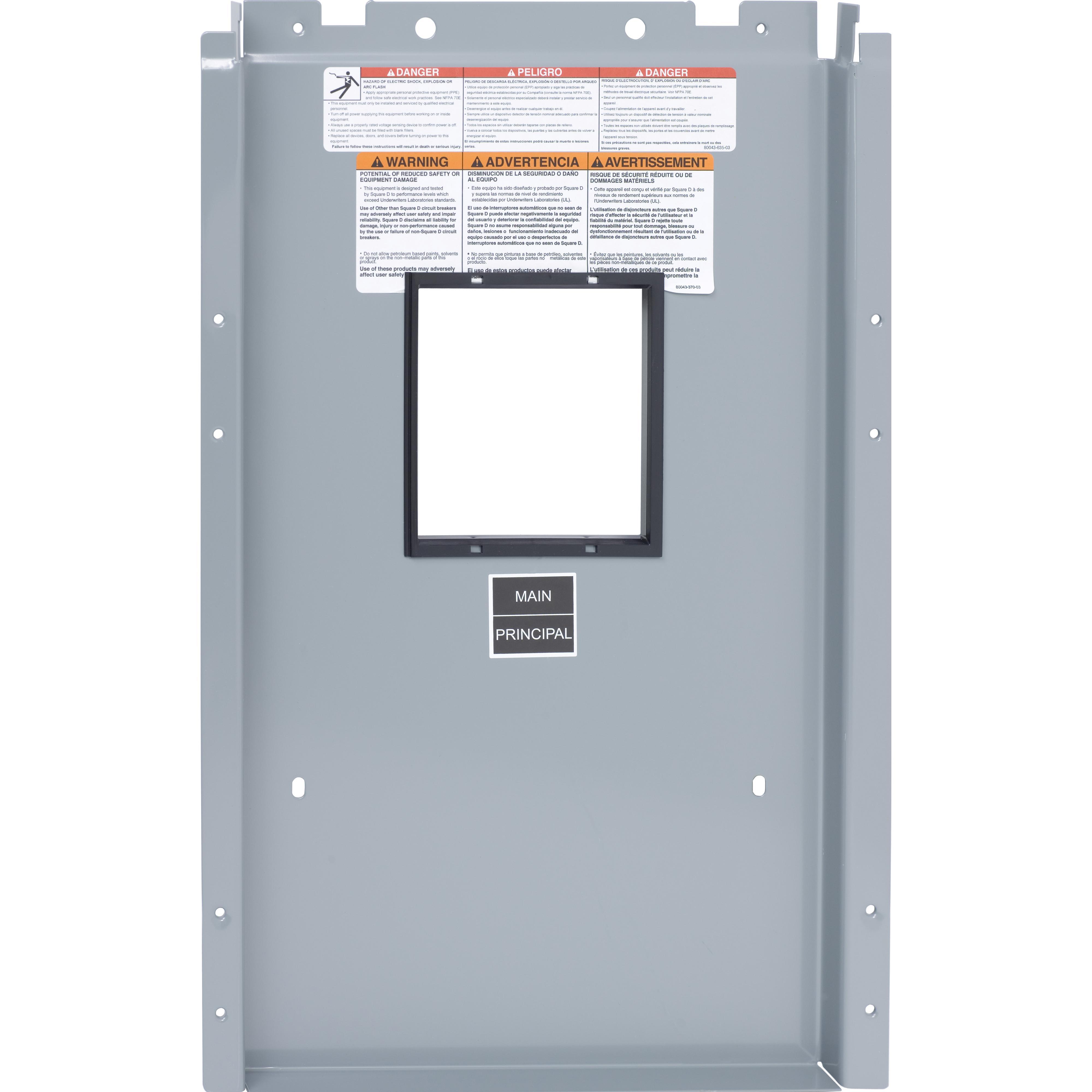 Square D™ NQRPLMB2HJ NQ Cover Plate