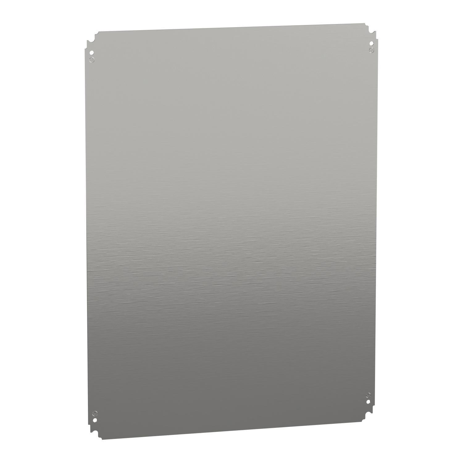 Square D™ NSYMM86 Plain Mounting Plate, Steel