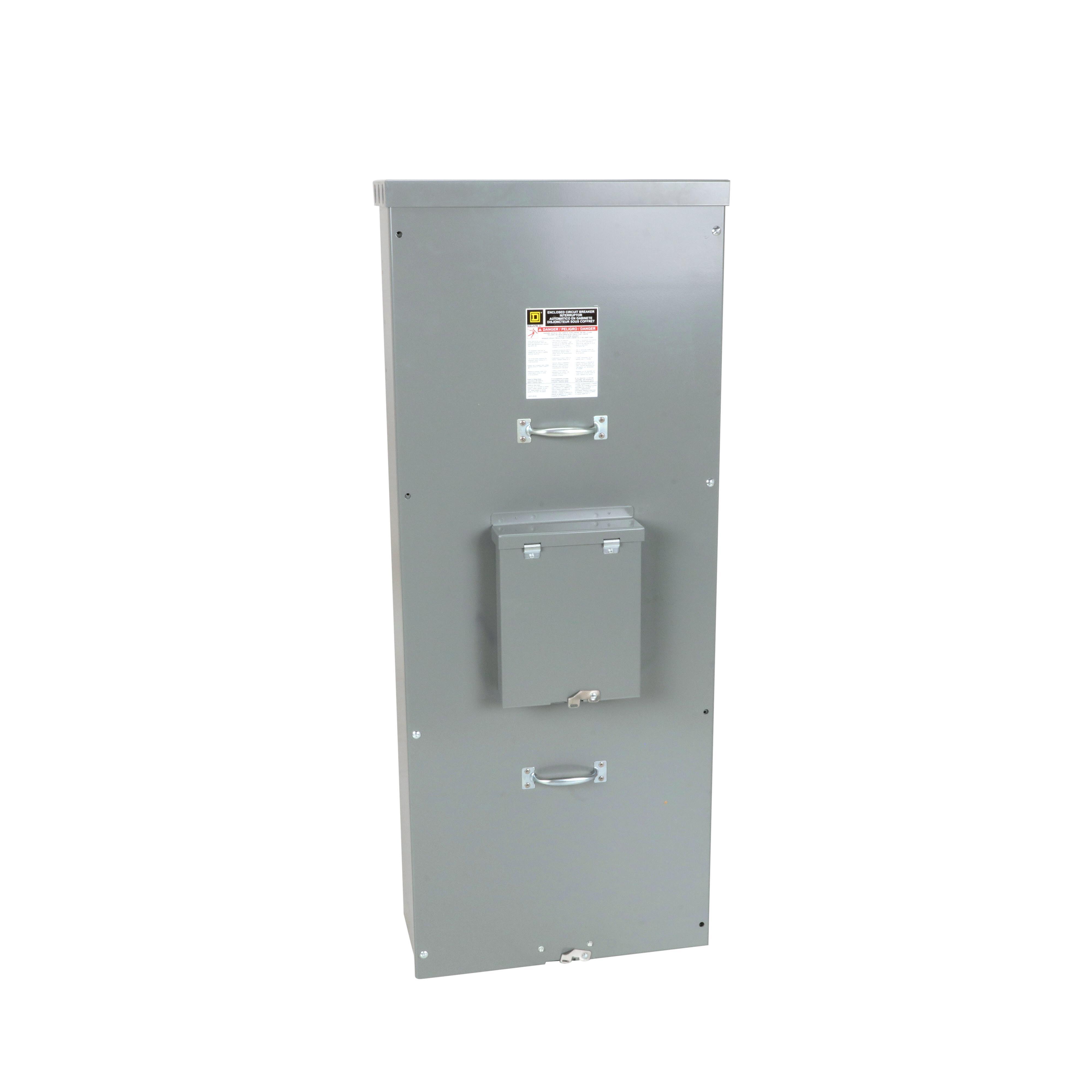 Square D™ P1200R A01 Enclosure, 533.4 mm W x 247.65 mm D x 1323.98 mm H, NEMA 3R Rating, Steel