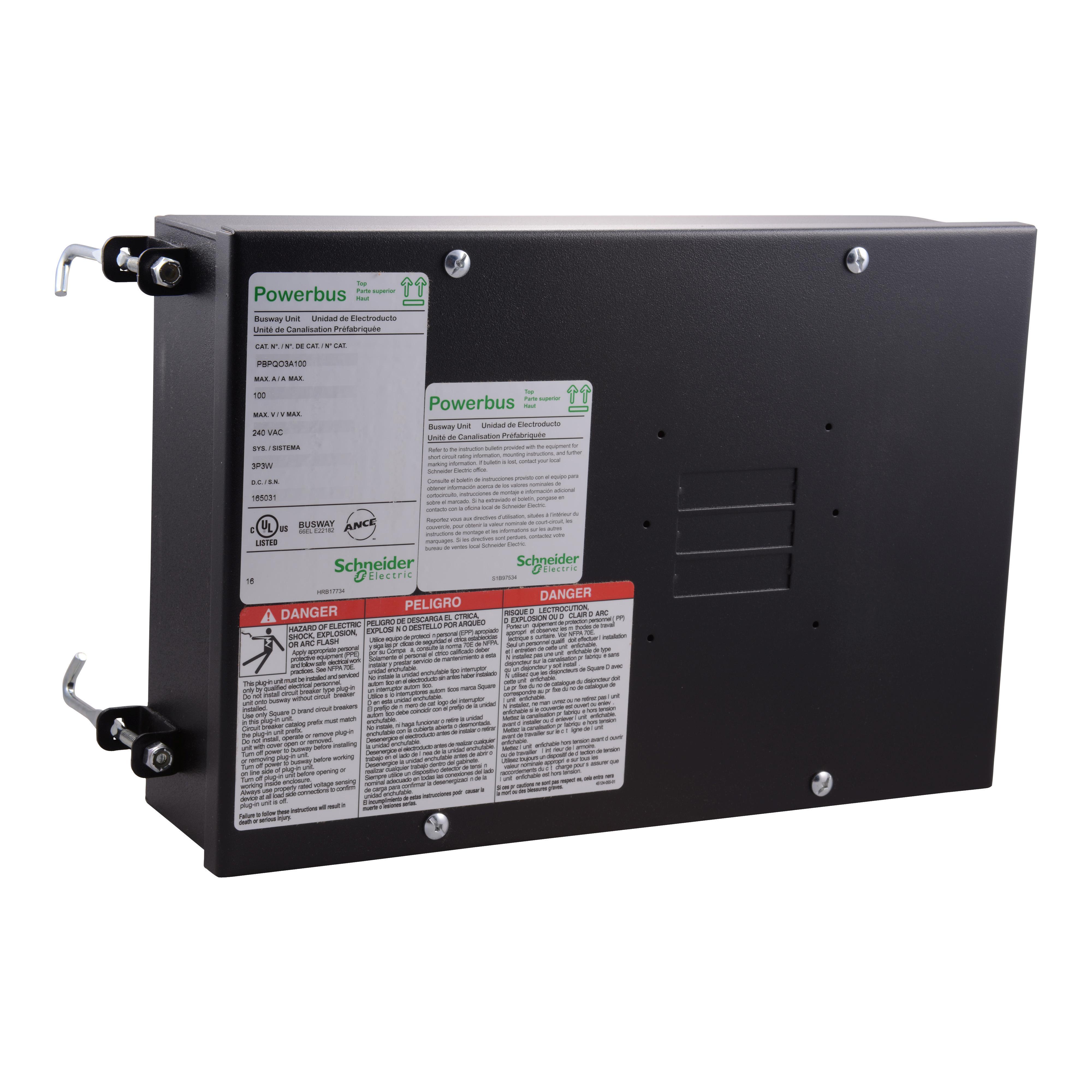 Square D™ PBPQOR4A100 Busway Boxes & Enclosures