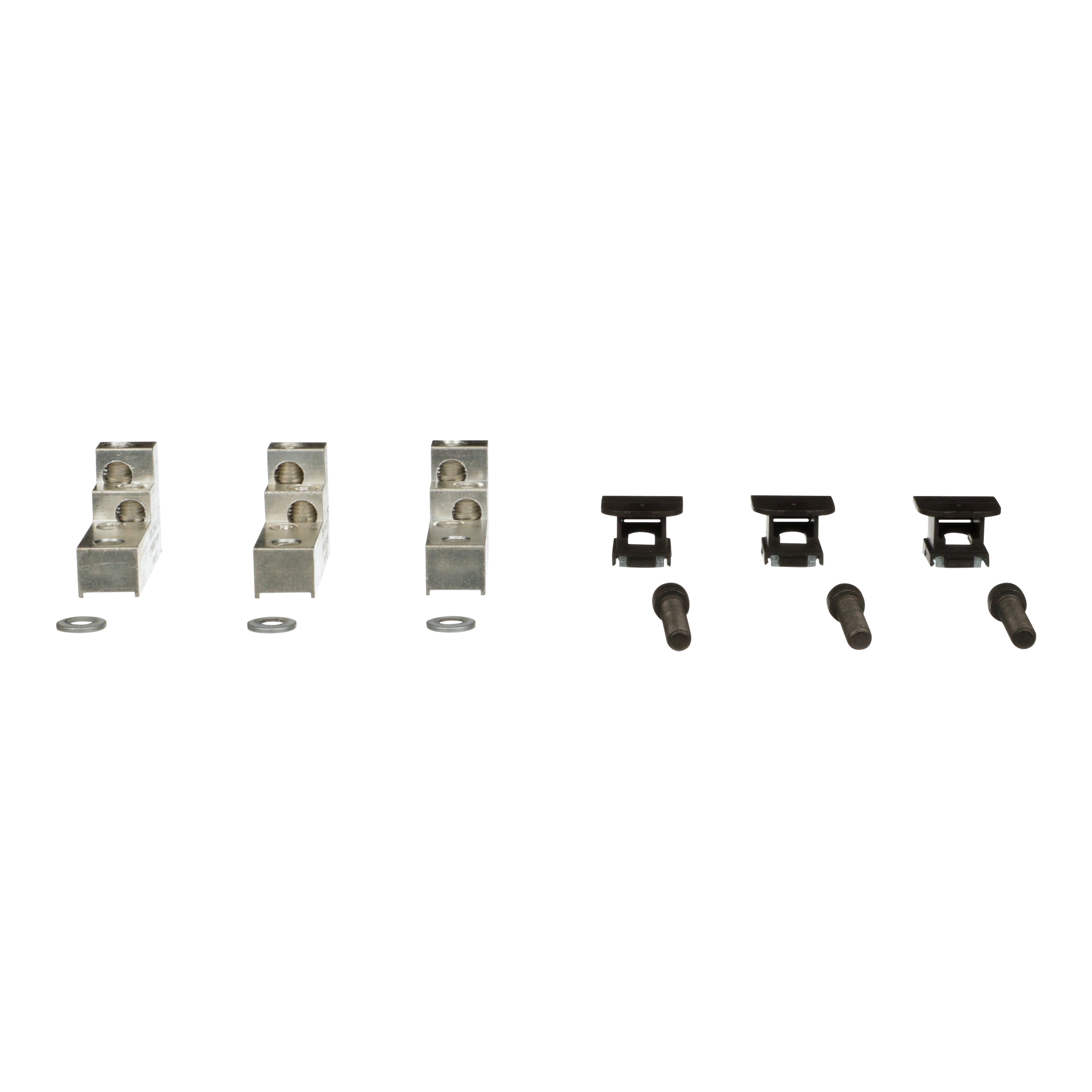 Square D™ PowerPact™ PDC3HD2 Power Distribution Connector, For Use With PowerPact™ HD, HG, HJ, HL Frame 15 to 100 A Standard Circuit Breaker, 2 AWG, 14 to 3 AWG Wire, 4.5/4 N-m Wire Binding Screw Torque