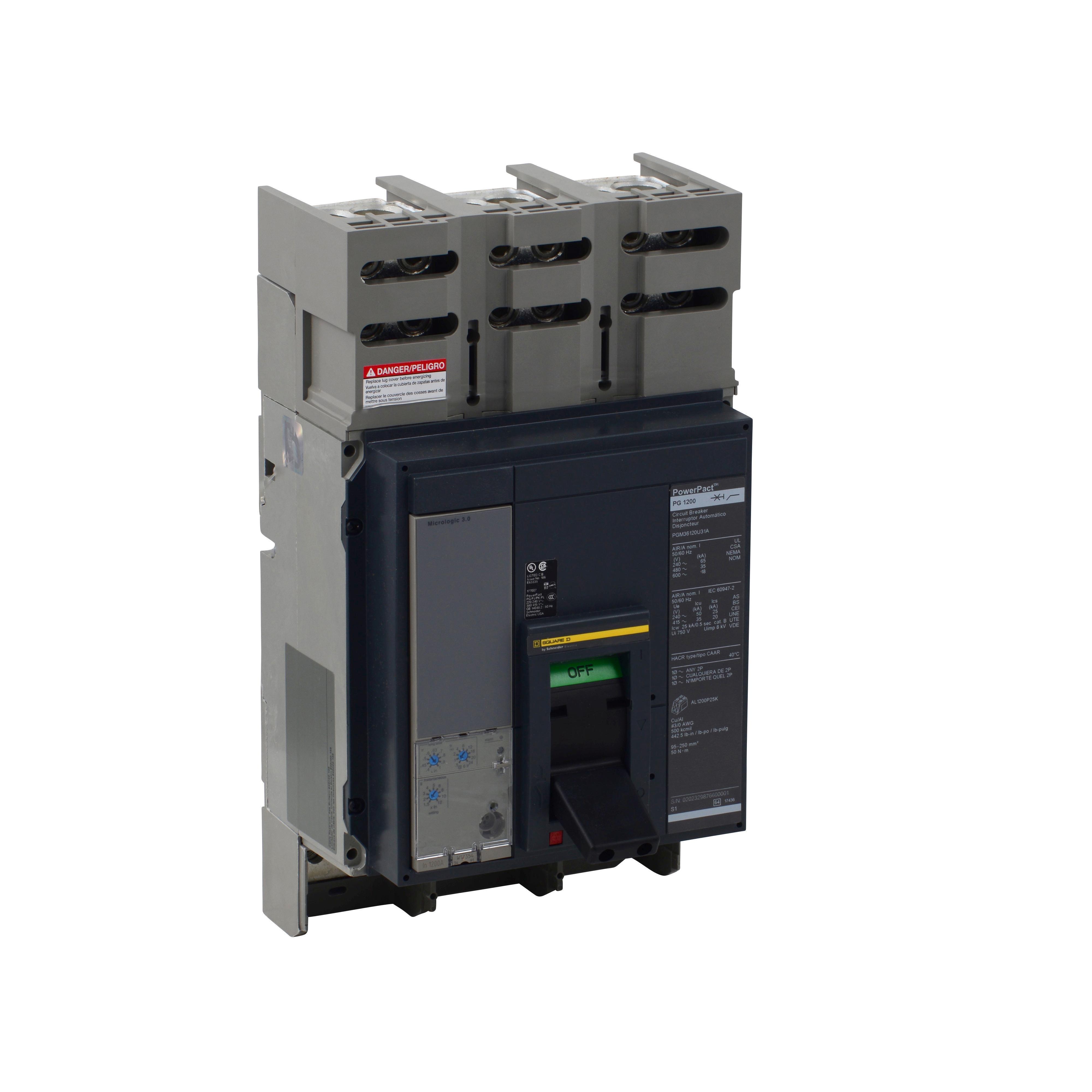 Square D™ PGM36120U31A Molded Case Circuit Breakers