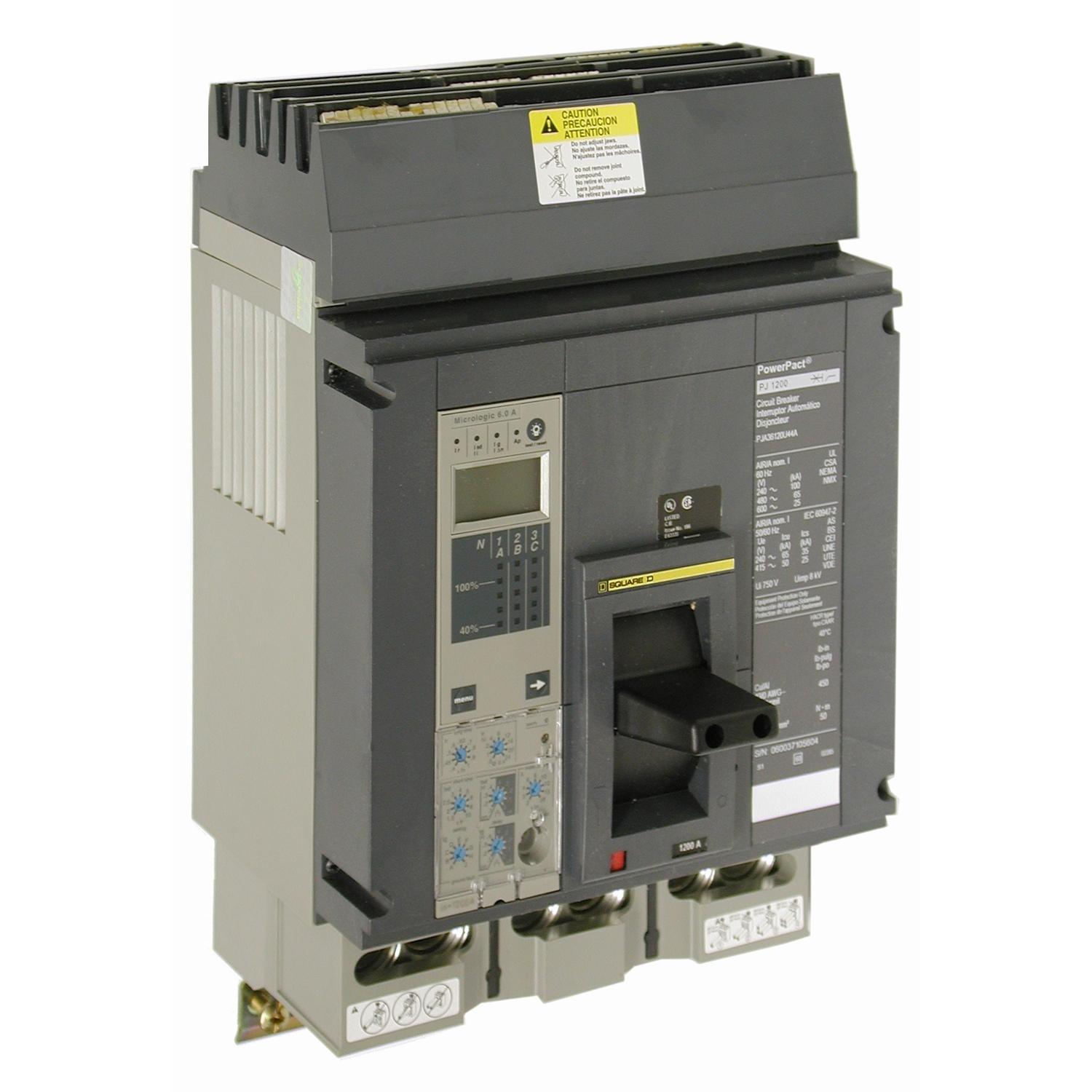 Square D™ PJA36100U43AYP Molded Case Circuit Breakers