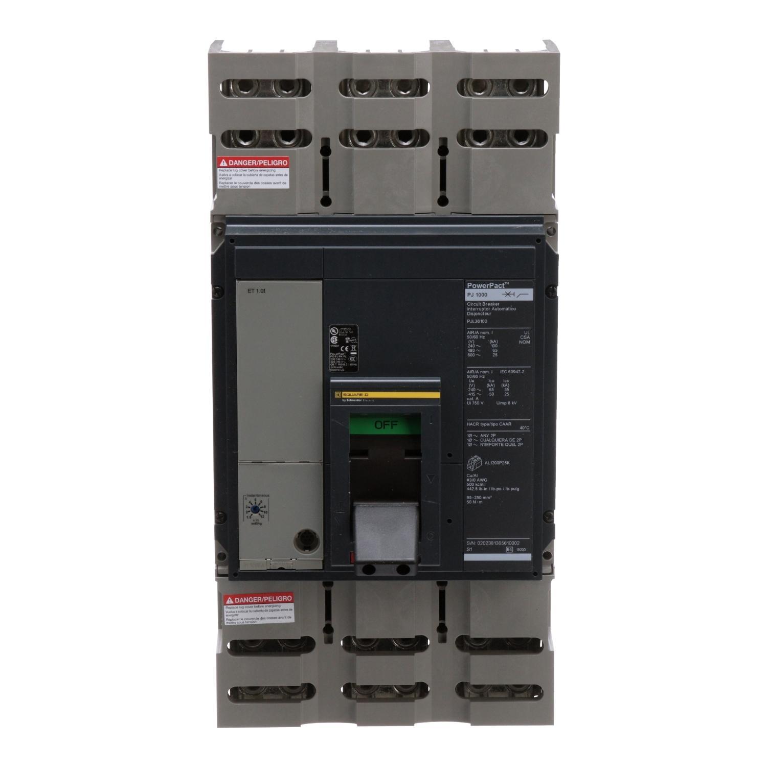 Square D™ PJL36100 Molded Case Circuit Breakers