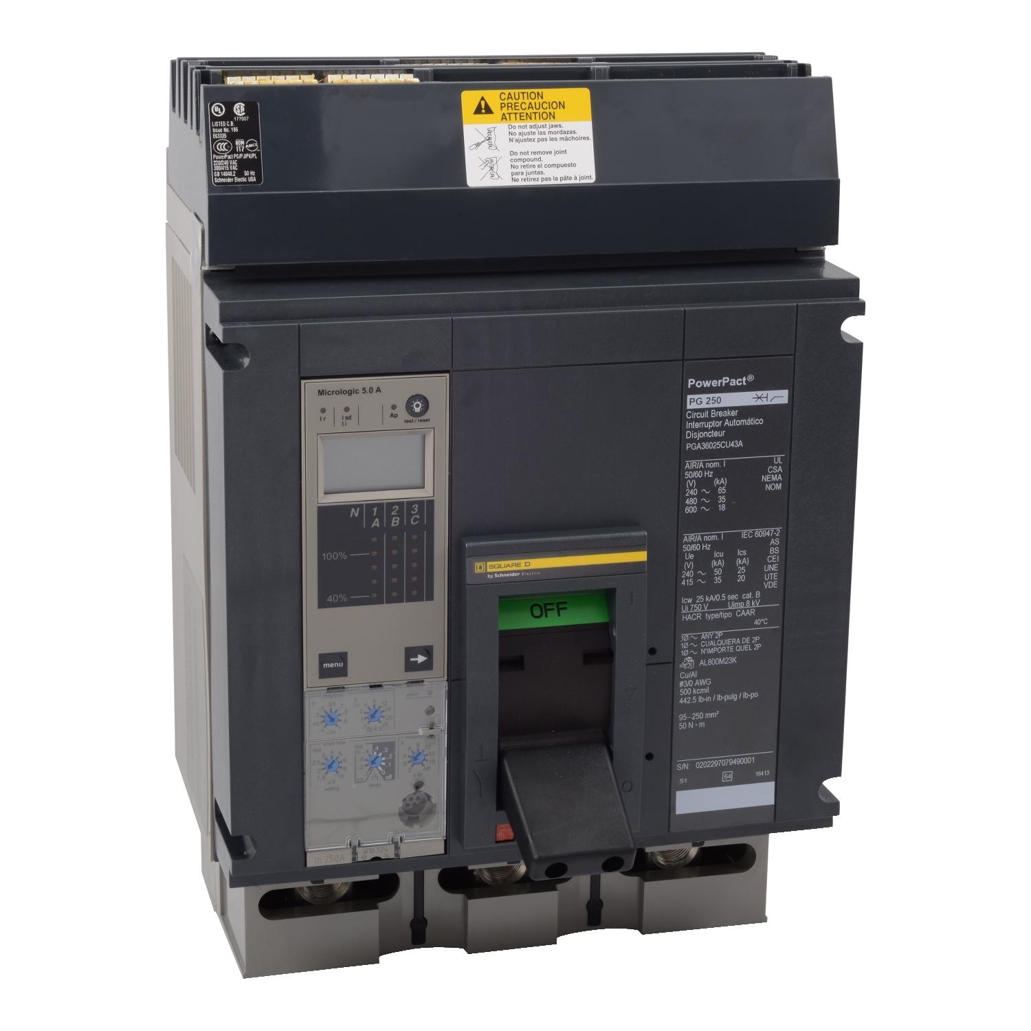 Square D™ PKA36040U44A Molded Case Circuit Breakers