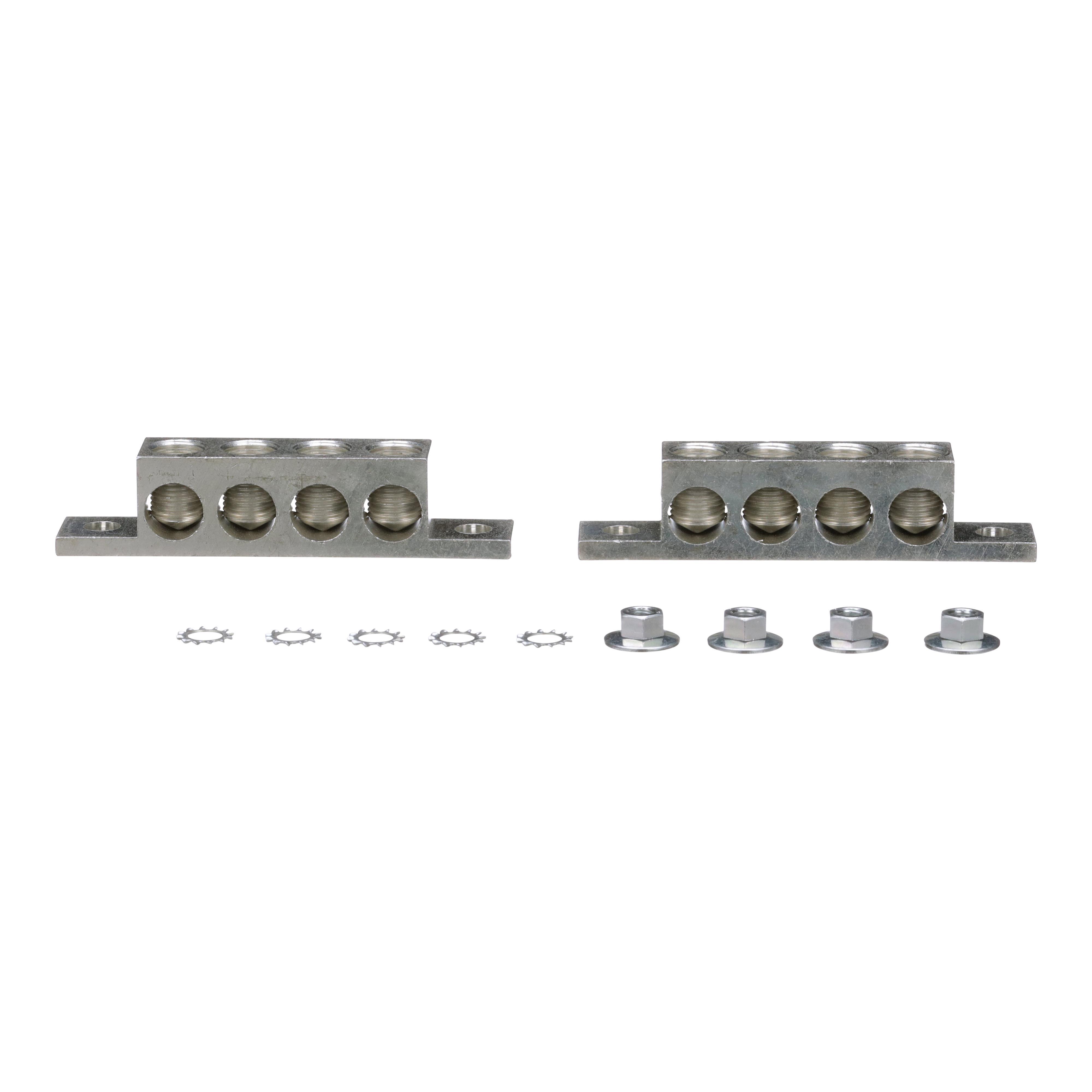 Square D™ PKOGTA8 HDSS Heavy Duty Ground Kit, For Use With Heavy Duty Safety Switch, 240/600 V AC, 1200 A, 350 kcmil Aluminum/Copper