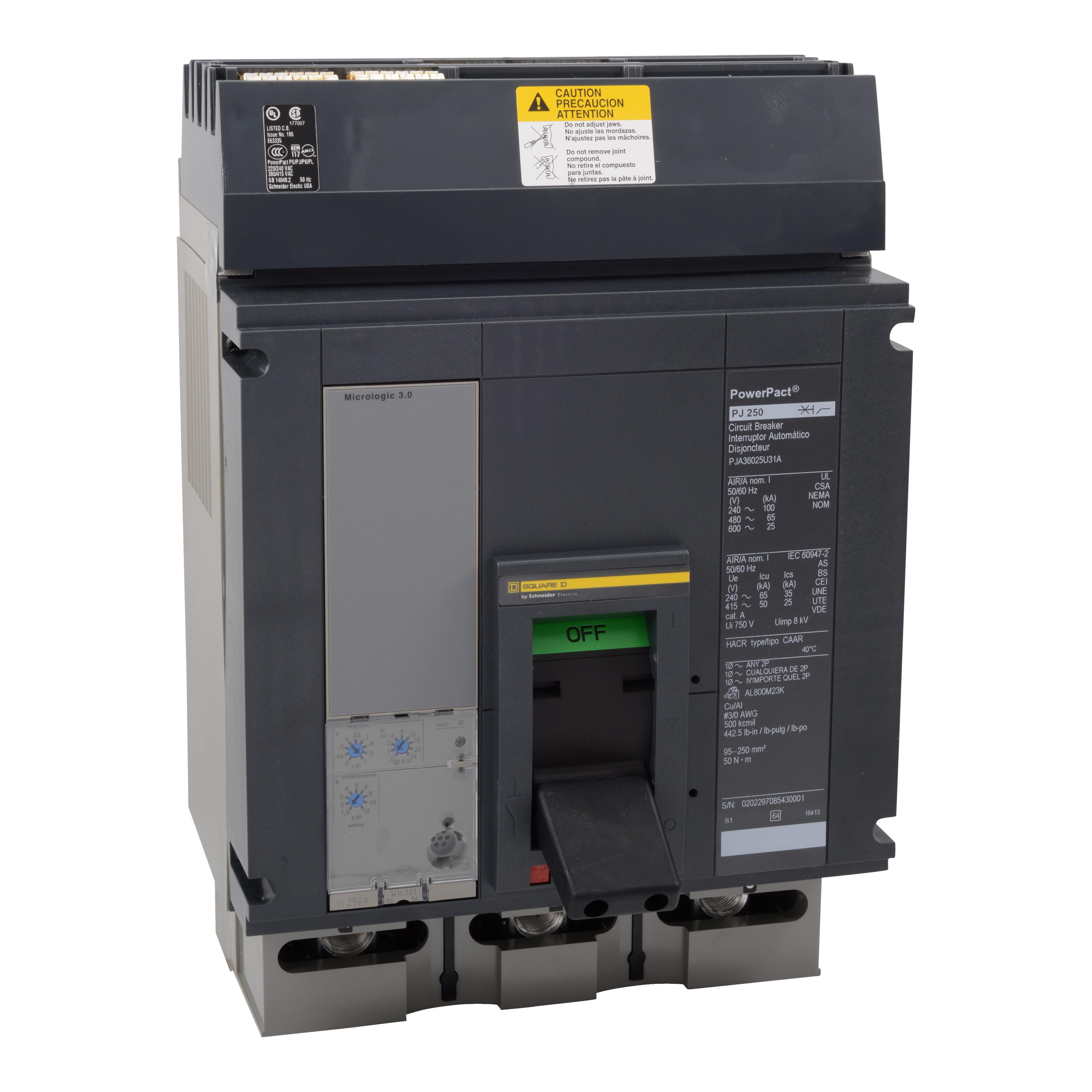 Square D™ PJA36080U44B Molded Case Circuit Breakers