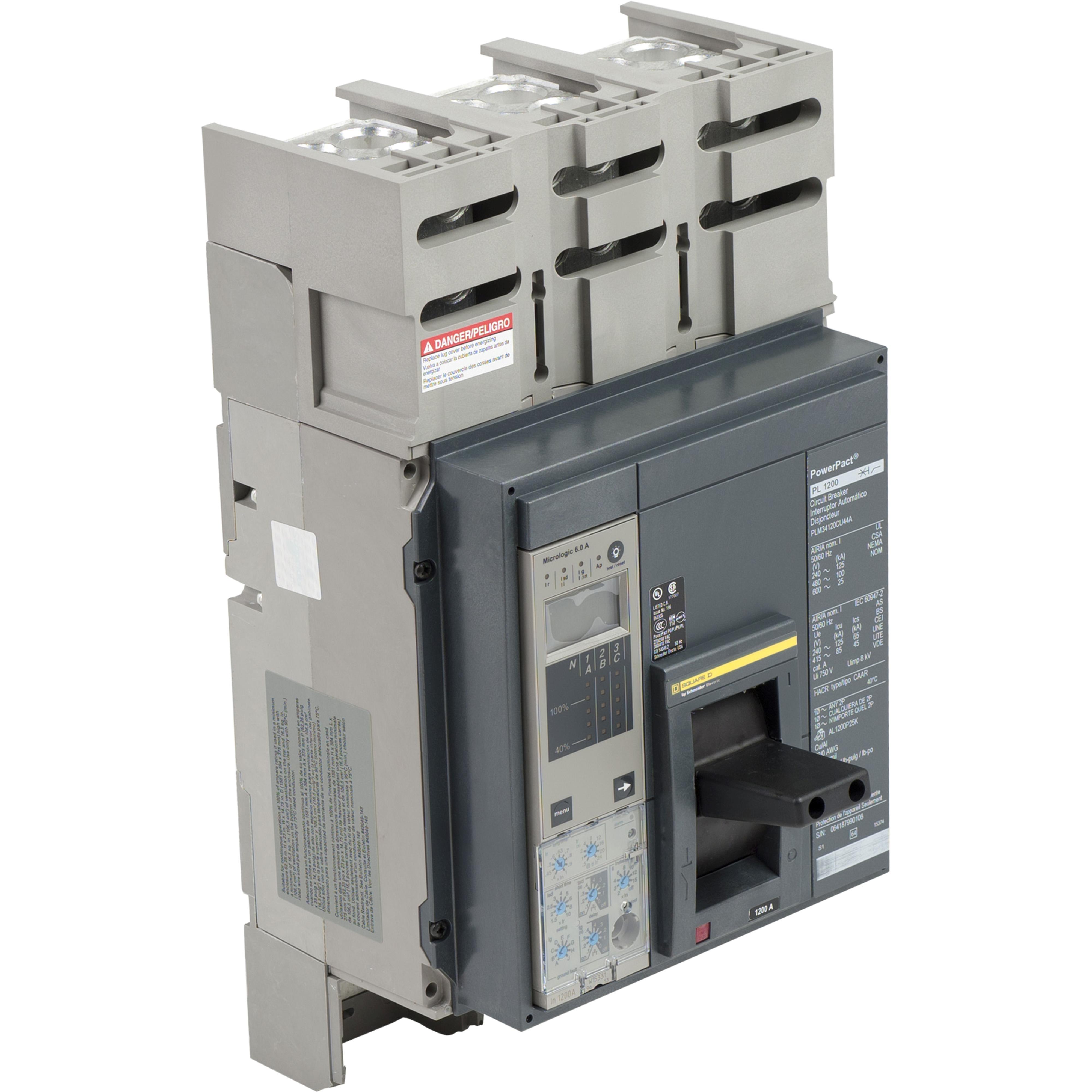 Square D™ PLM34120CU44A Molded Case Circuit Breakers