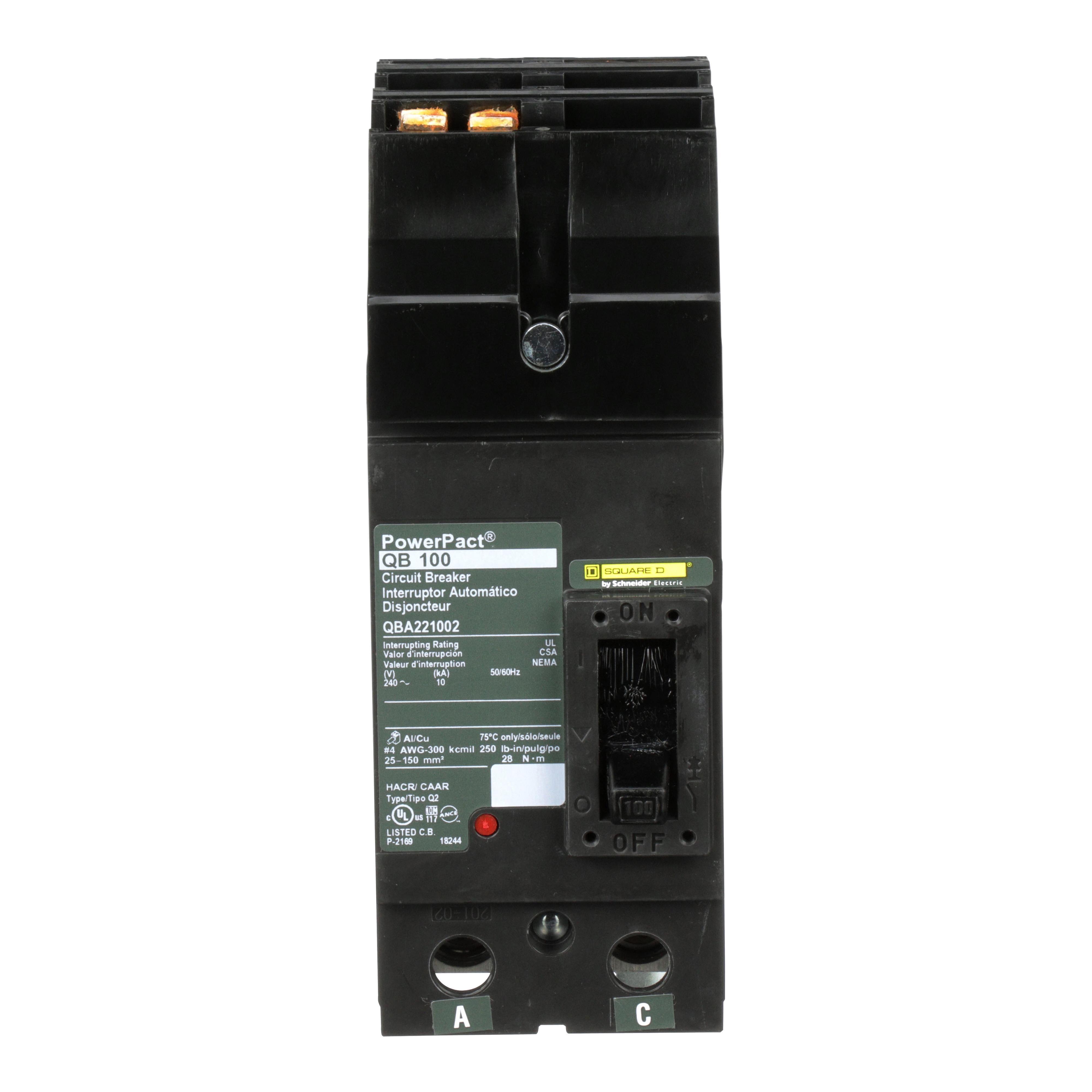 Square D™ QBA221002 Molded Case Circuit Breakers