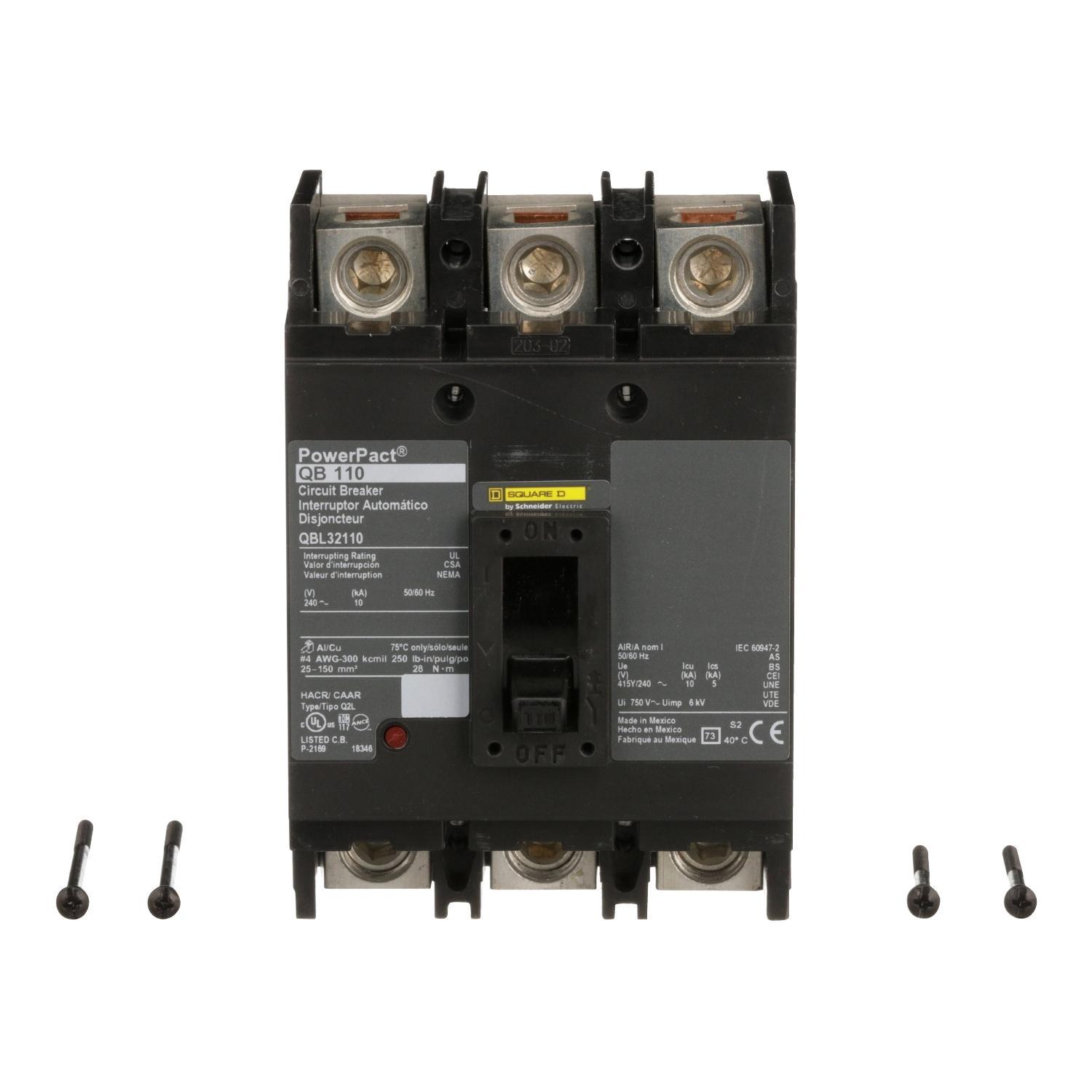 Schneider Electric QBM32110TN Molded Case Circuit Breakers