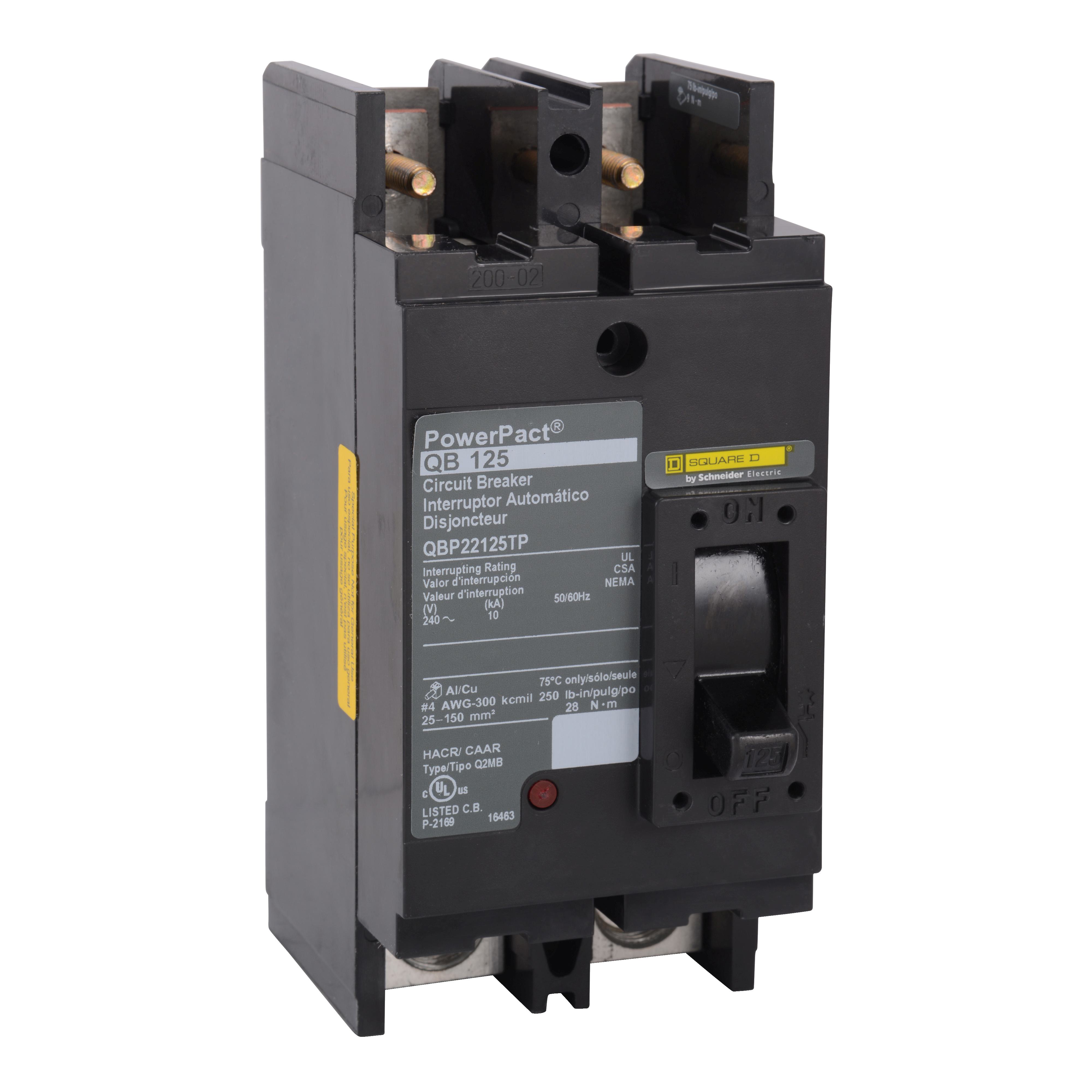 Square D™ QBP22125TP Molded Case Circuit Breakers